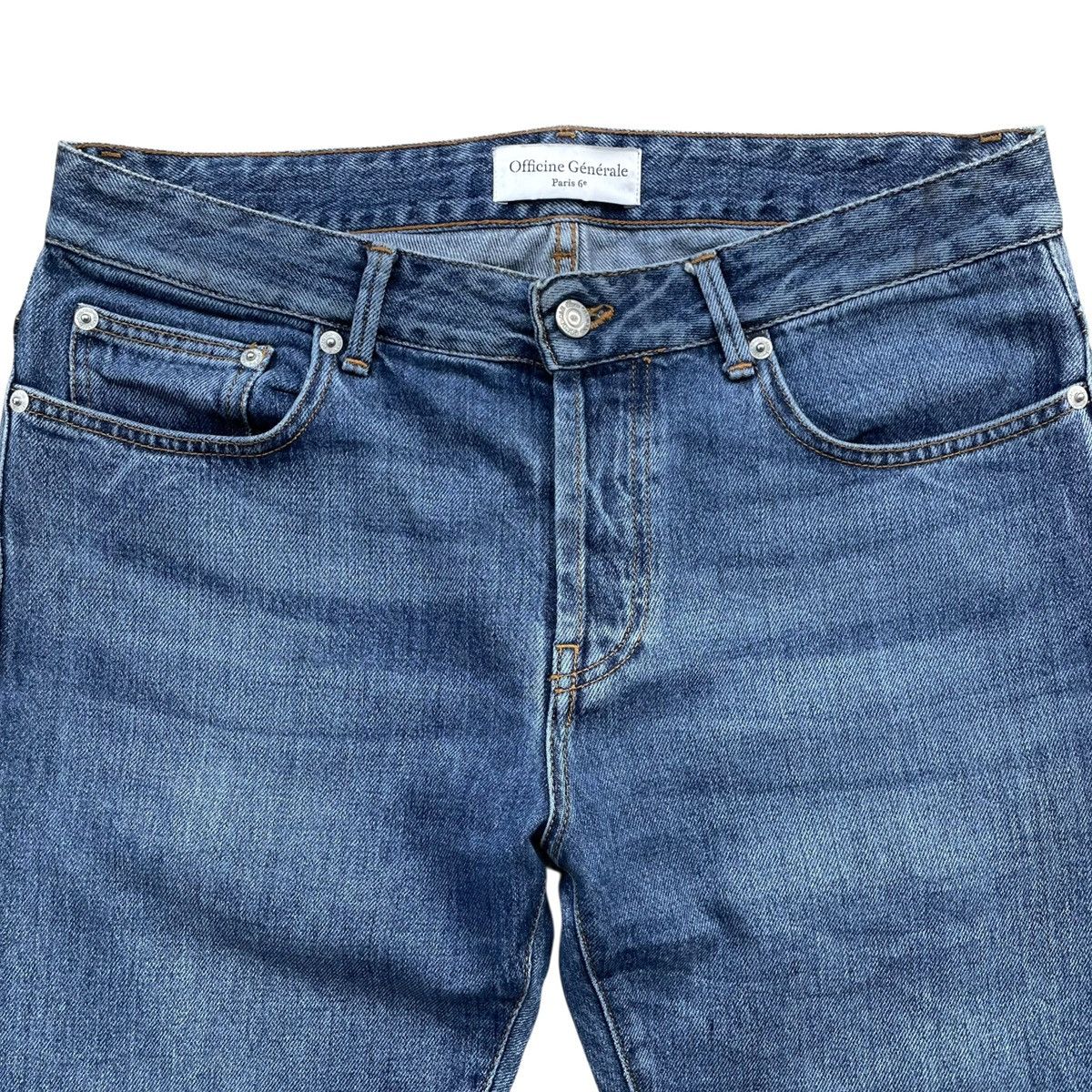 Officine Generale Officine Générale Paris Slim Fit Indigo Designer Denim Jeans Size US 32 / EU 48 - 3 Thumbnail