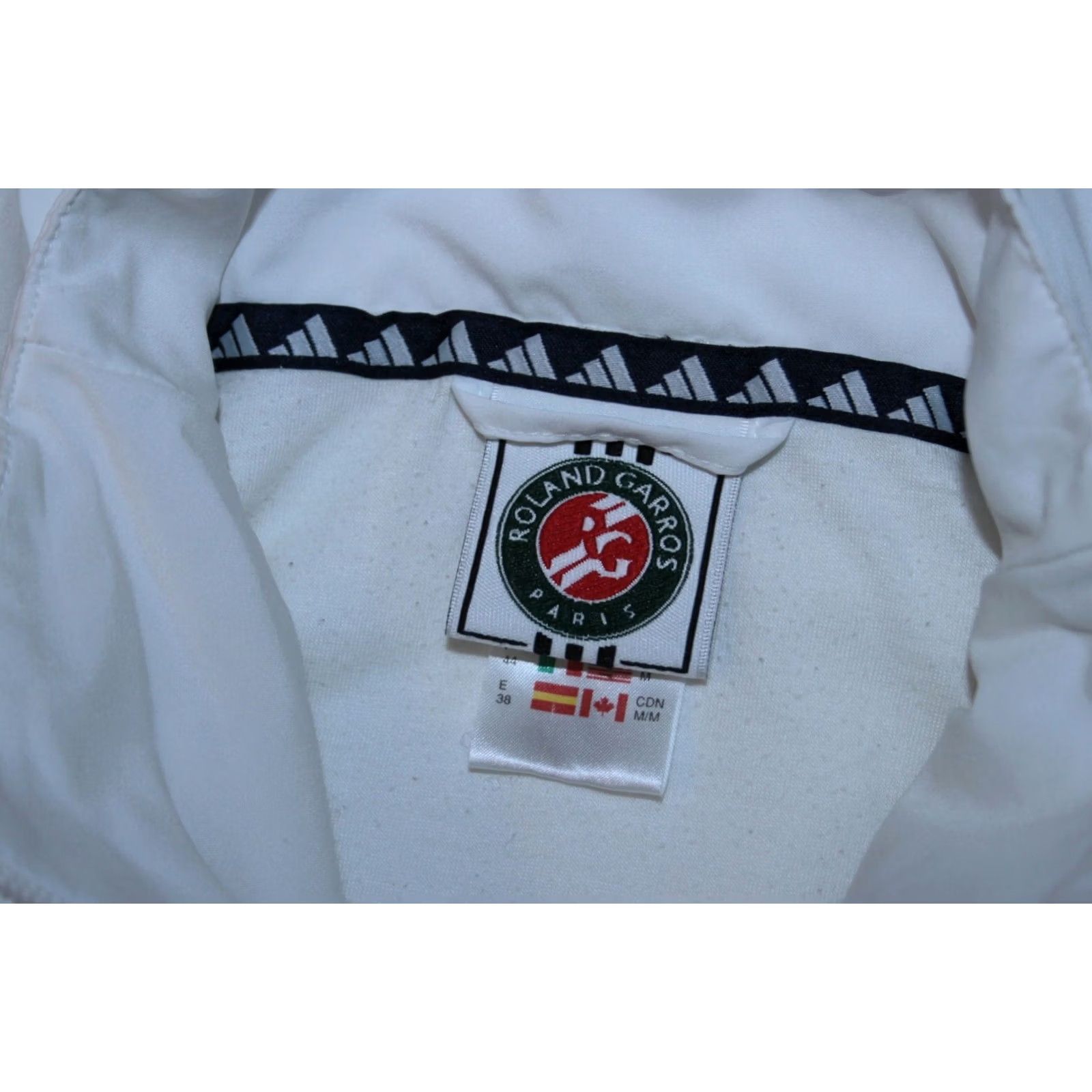 Adidas VINTAGE adidas Roland Garros womens Tennis Jacket UK 12 White Adidas Originals Track Jacket Women L22 Size XL / US 12-14 / IT 48-50 - 7 Thumbnail