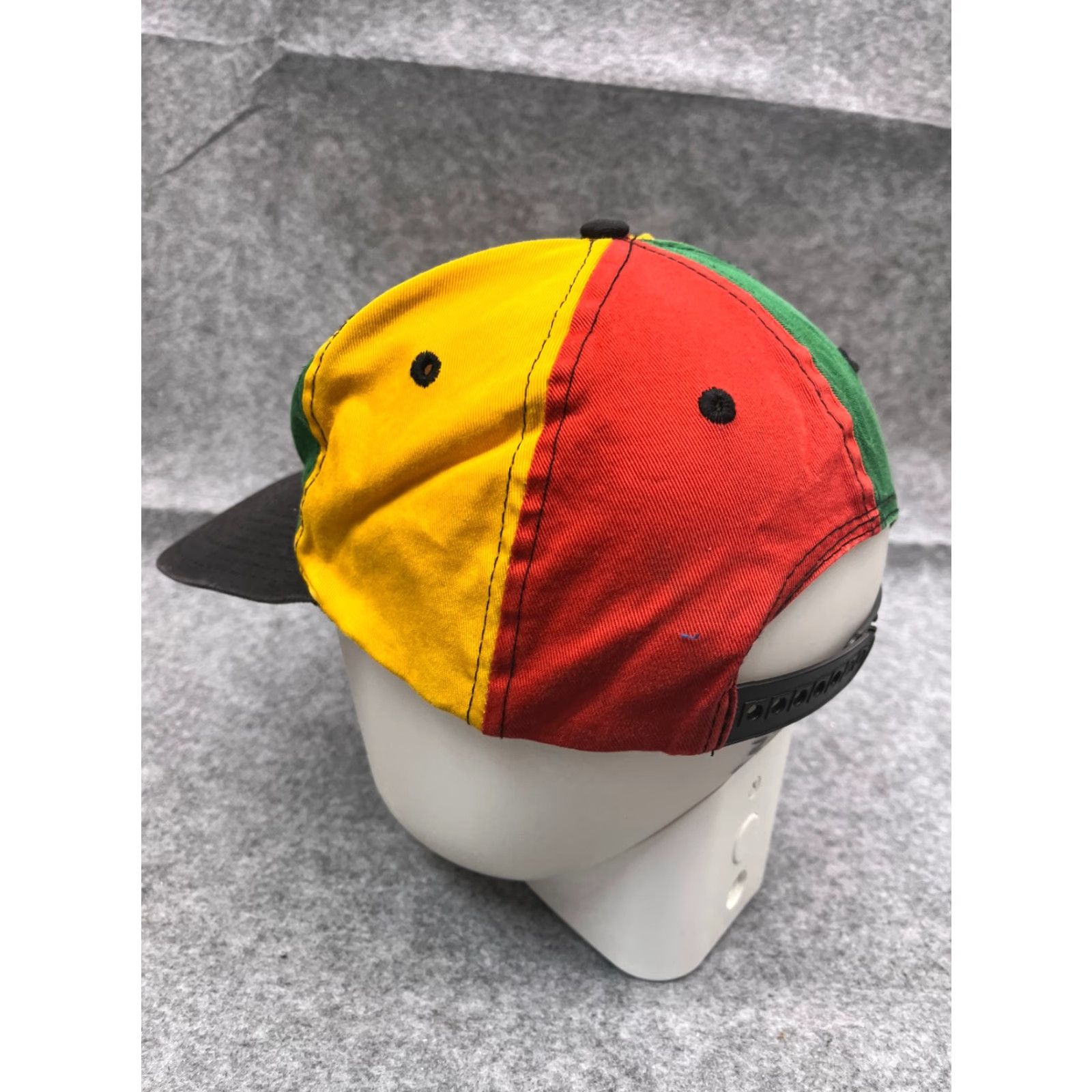 Bally 8 Ball Hat Snap Back Adult One Size Red Green Yellow 100% Cotton Twill Size ONE SIZE - 5 Thumbnail