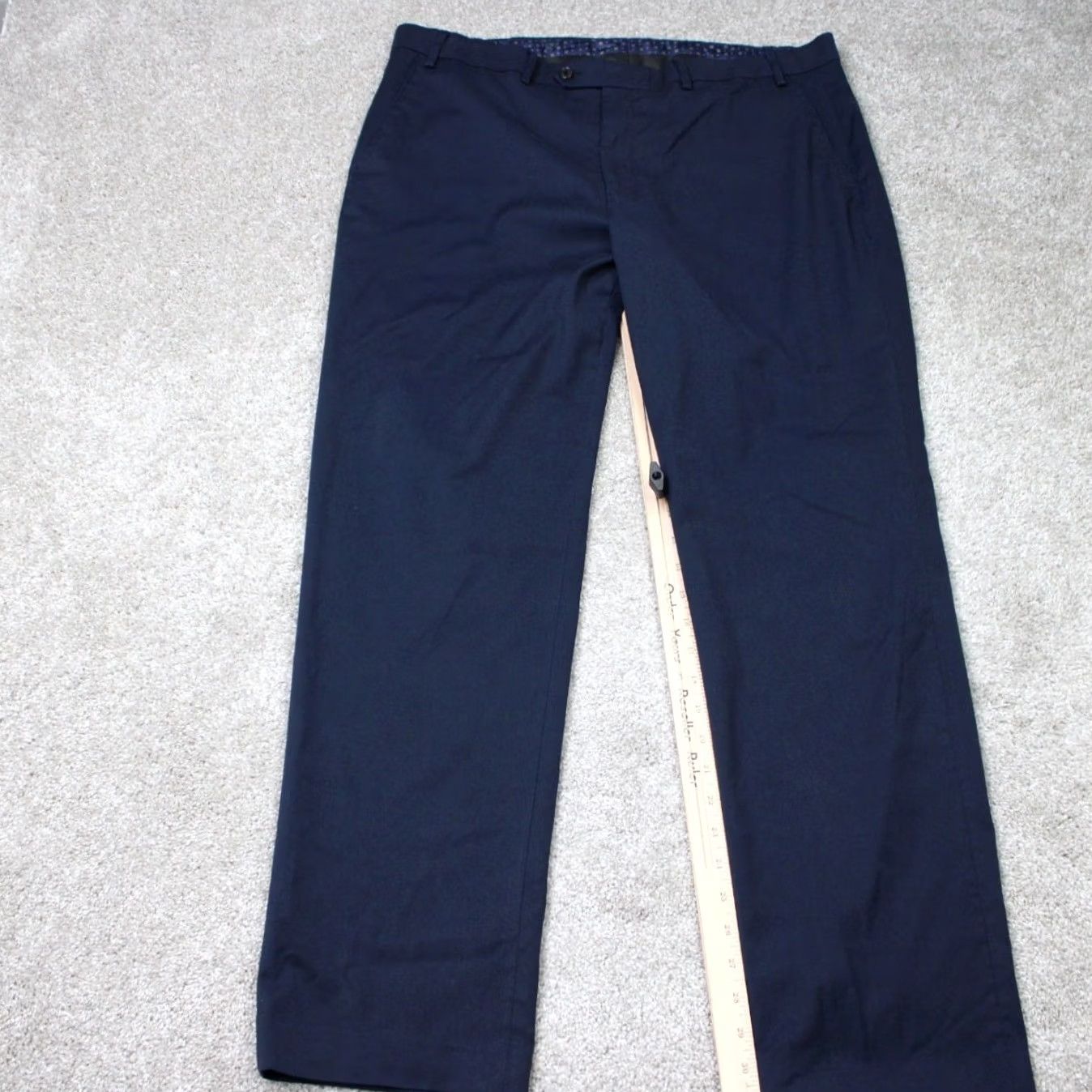 Ralph Lauren LAUREN Ralph Lauren Pants Mens 38x32 Blue Total Comfort Poly/Rayon Stretch Dress Pants Straight Leg Regular? Size US 38 / EU 54 - 3 Thumbnail