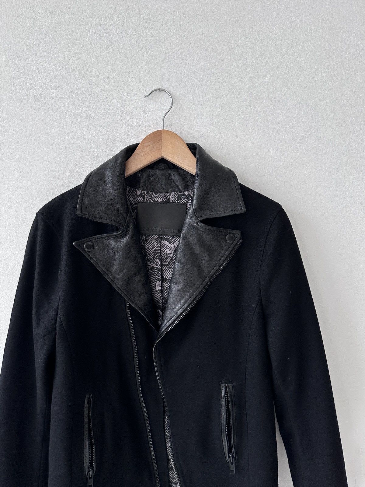 DRYKORN Vintage Wool Leather Biker Jacket Size US M / EU 48-50 / 2 - 6 Thumbnail