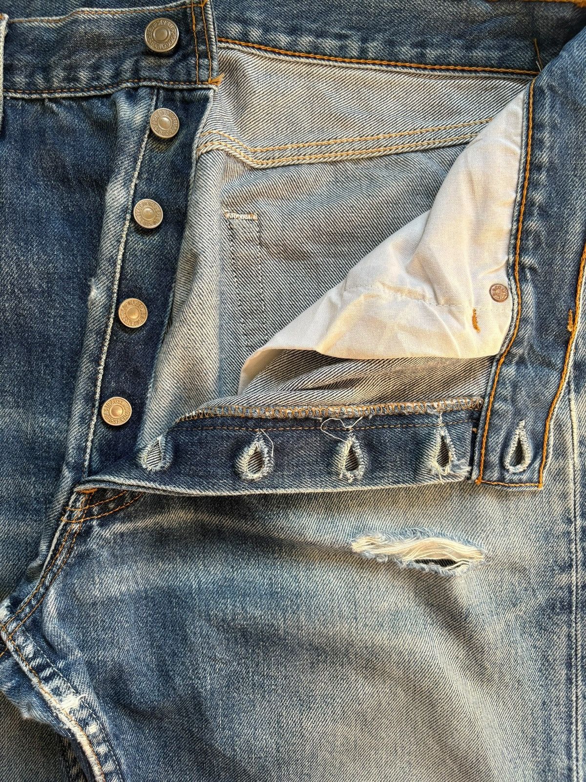 Levi's Vintage 90s Levis 501 Mud Wash Distressed Loose Baggy Jeans Size US 38 / EU 54 - 3 Thumbnail