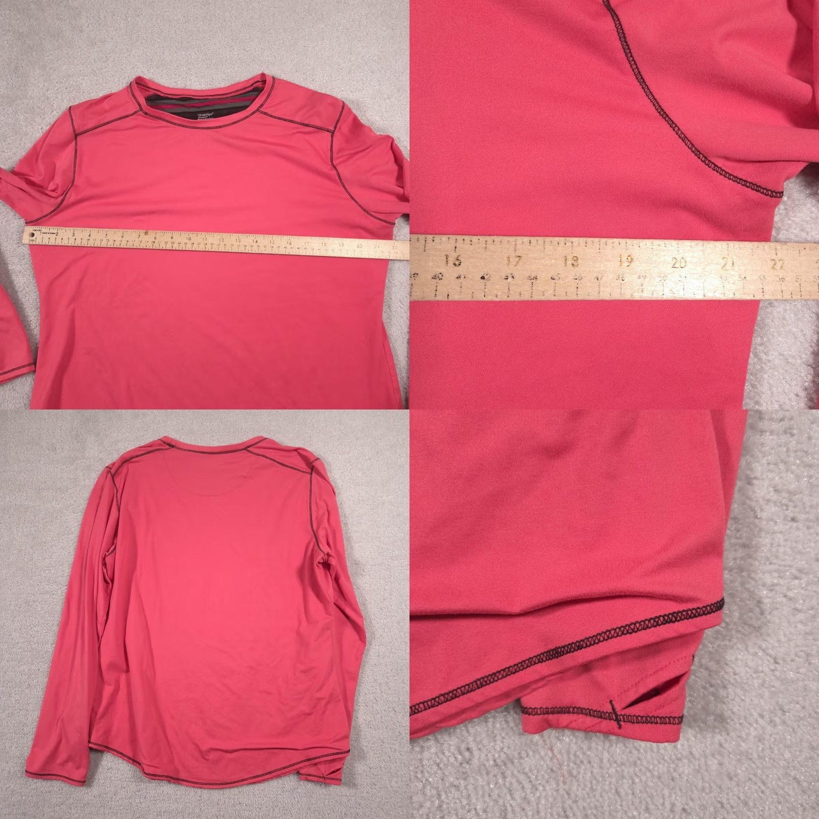 Vintage ClimateRight by Cuddl Duds Shirt Womens XXL Pink Long Sleeve Base Layer Top Size XXL / US 16-18 / IT 52-54 - 8 Thumbnail