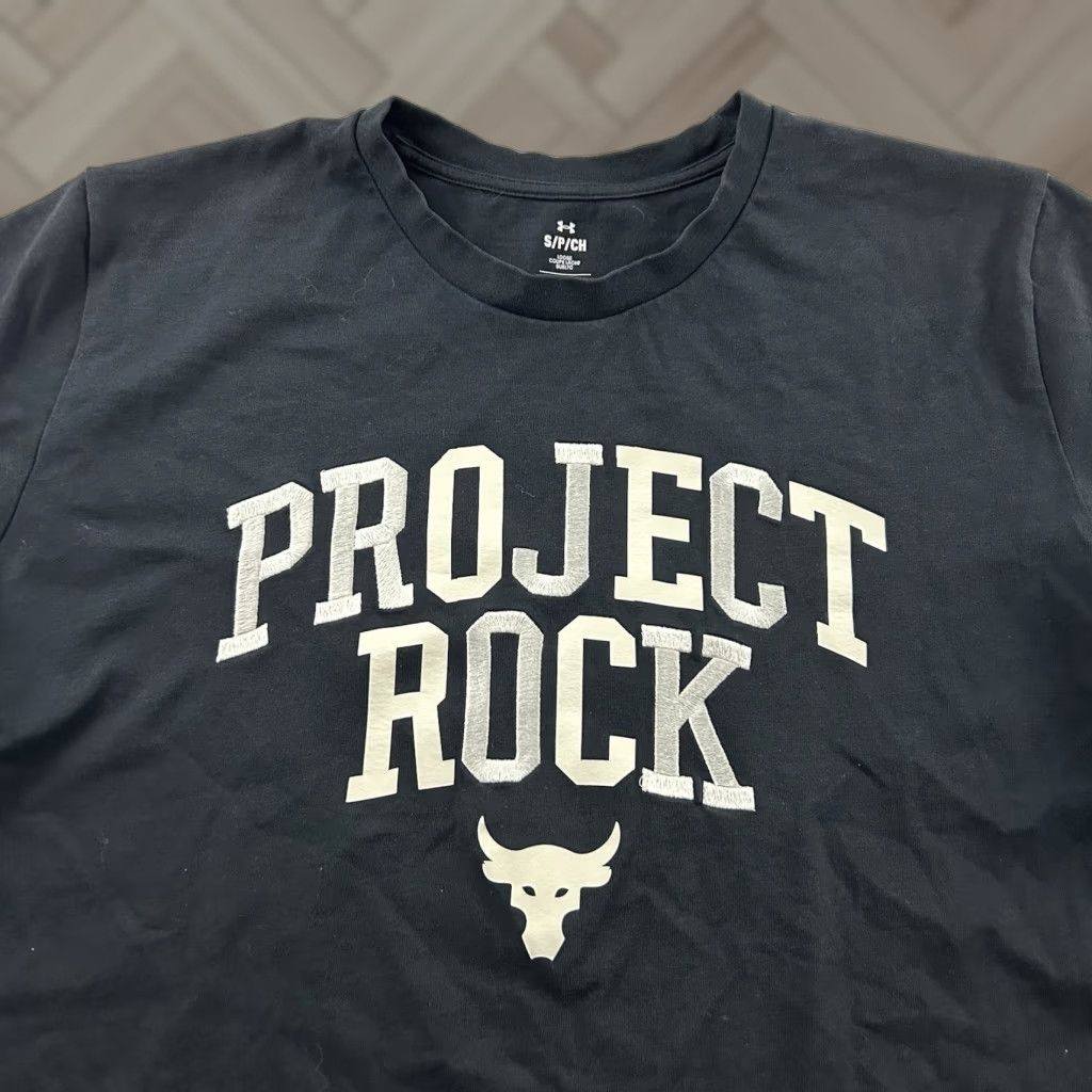 Under Armour Under Armour Project Rock Short Sleeve T Shirt Men S Black Size US S / EU 44-46 / 1 - 1 Thumbnail