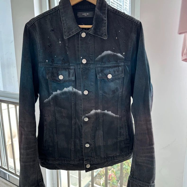 Amiri Amiri 18AW Swarovski Starry Crystal Jacket Size US S / EU 44-46 / 1 - 1 Thumbnail