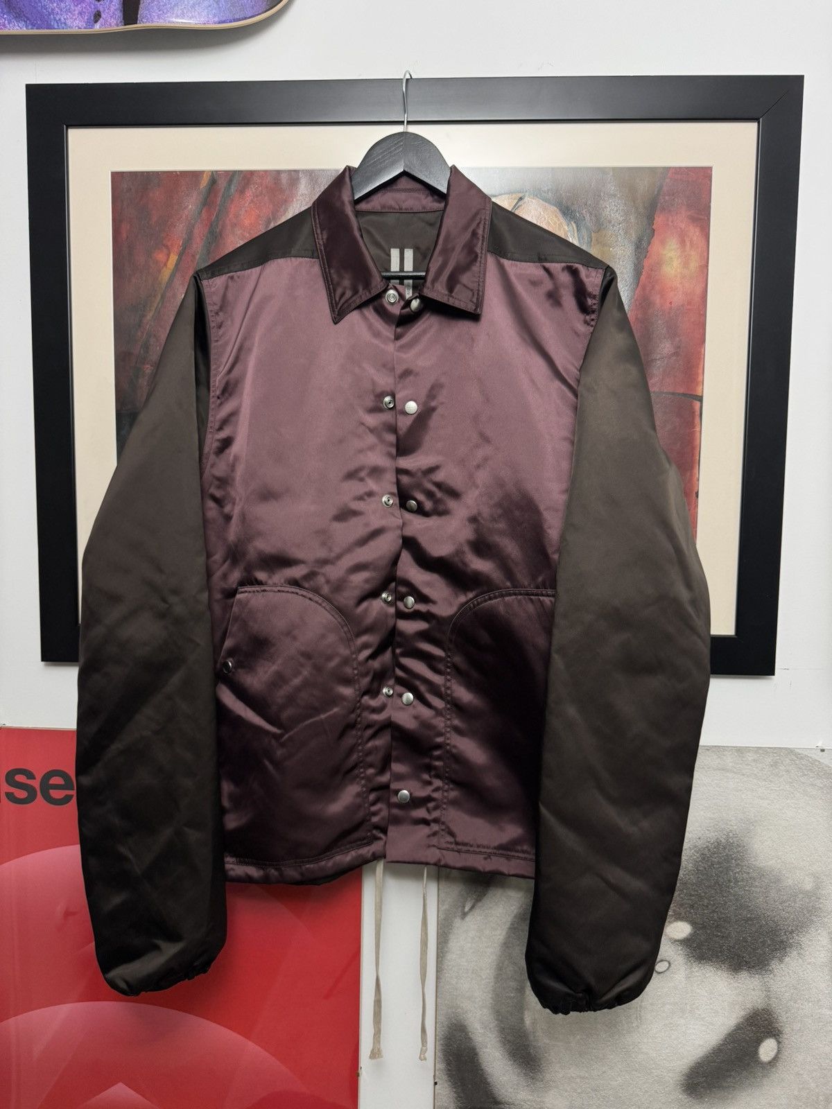 Rick Owens Rick Owens SS20 'TECUATL' Bauhaus Bomber Jacket Pop Smoke Size US L / EU 52-54 / 3 - 4 Thumbnail