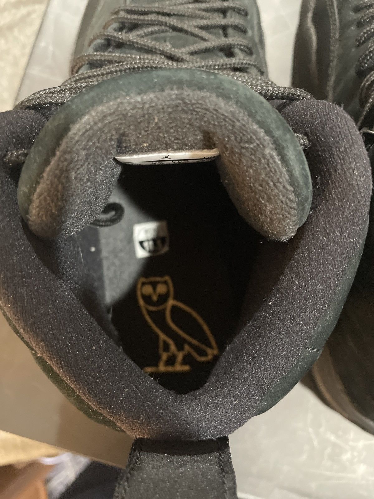 Jordan Brand Air Jordan 12 OVO Black Size 12 Size US 10.5 / EU 43-44 - 5 Thumbnail