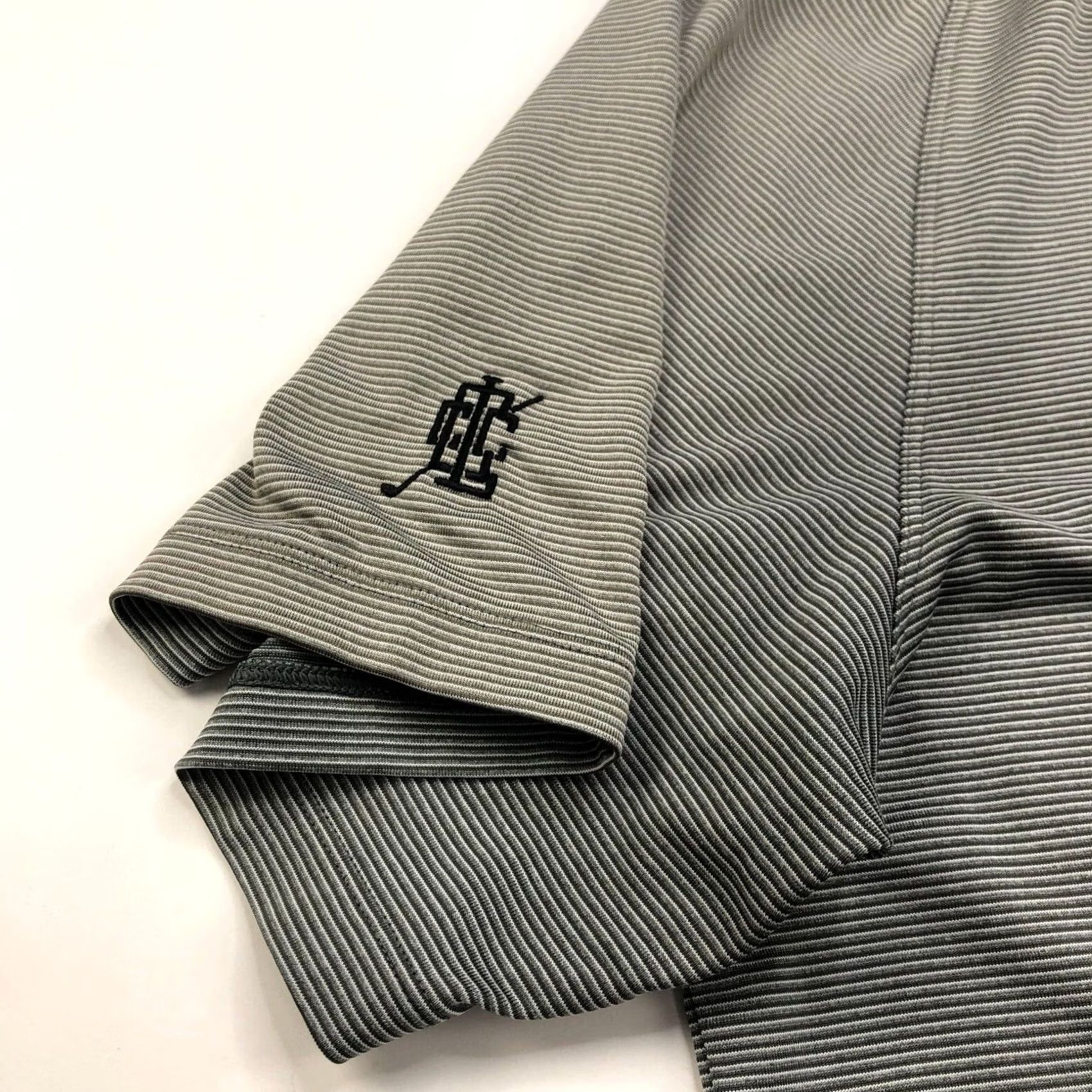 Nike Nike Tiger Woods Dri Fit Golf Button Polo Shirt Striped XXL Gray Size US XXL / EU 58 / 5 - 5 Thumbnail