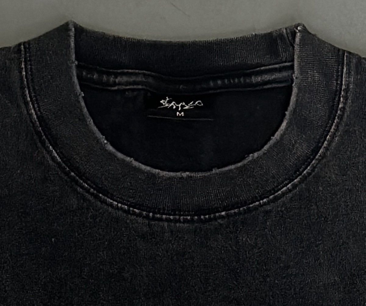 Japanese Brand × Vintage Washed Black Tee Size US M / EU 48-50 / 2 - 2 Thumbnail