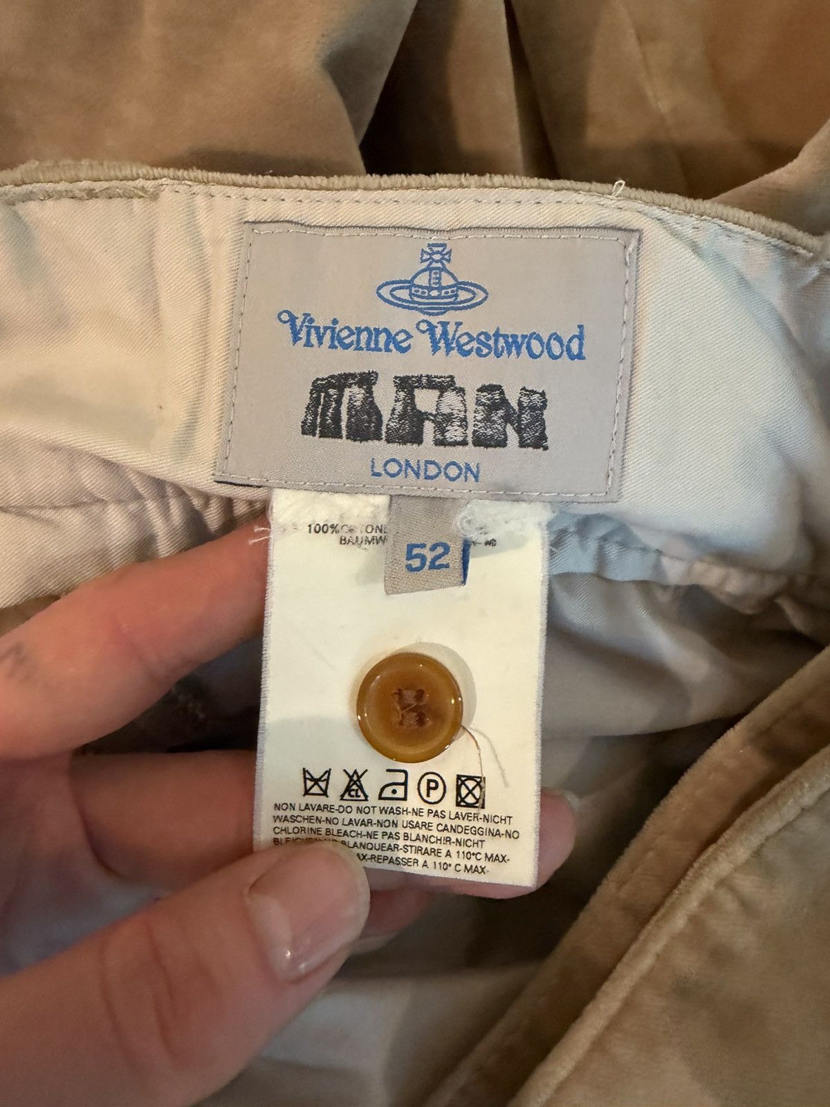 Vivienne Westwood FW01 Vintage Vivian Westwood Man Velour Trousers Size US 42 / EU 58 - 4 Thumbnail