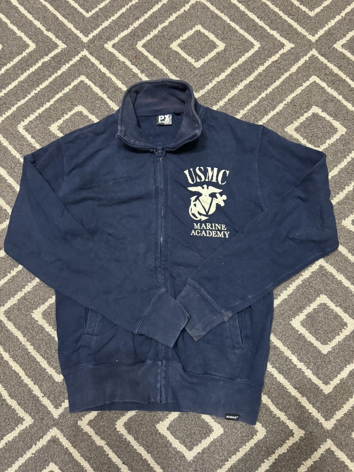 image of Avirex Usmc Sweater in Blue, Men's (Size Medium)