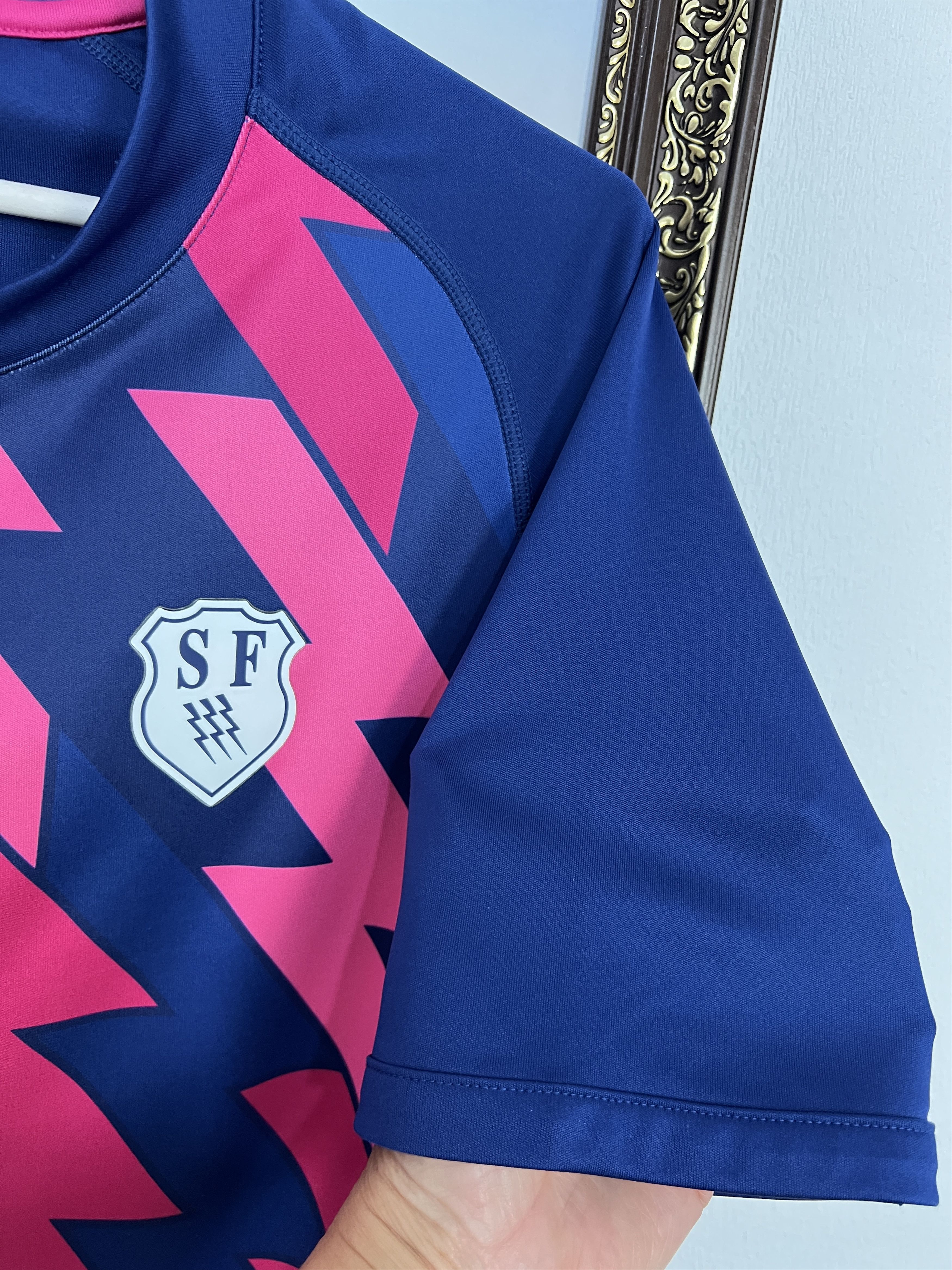 Asics Stade Francais Paris Rugby Union ASICS Mens Shirt Jersey Size US M / EU 48-50 / 2 - 6 Thumbnail