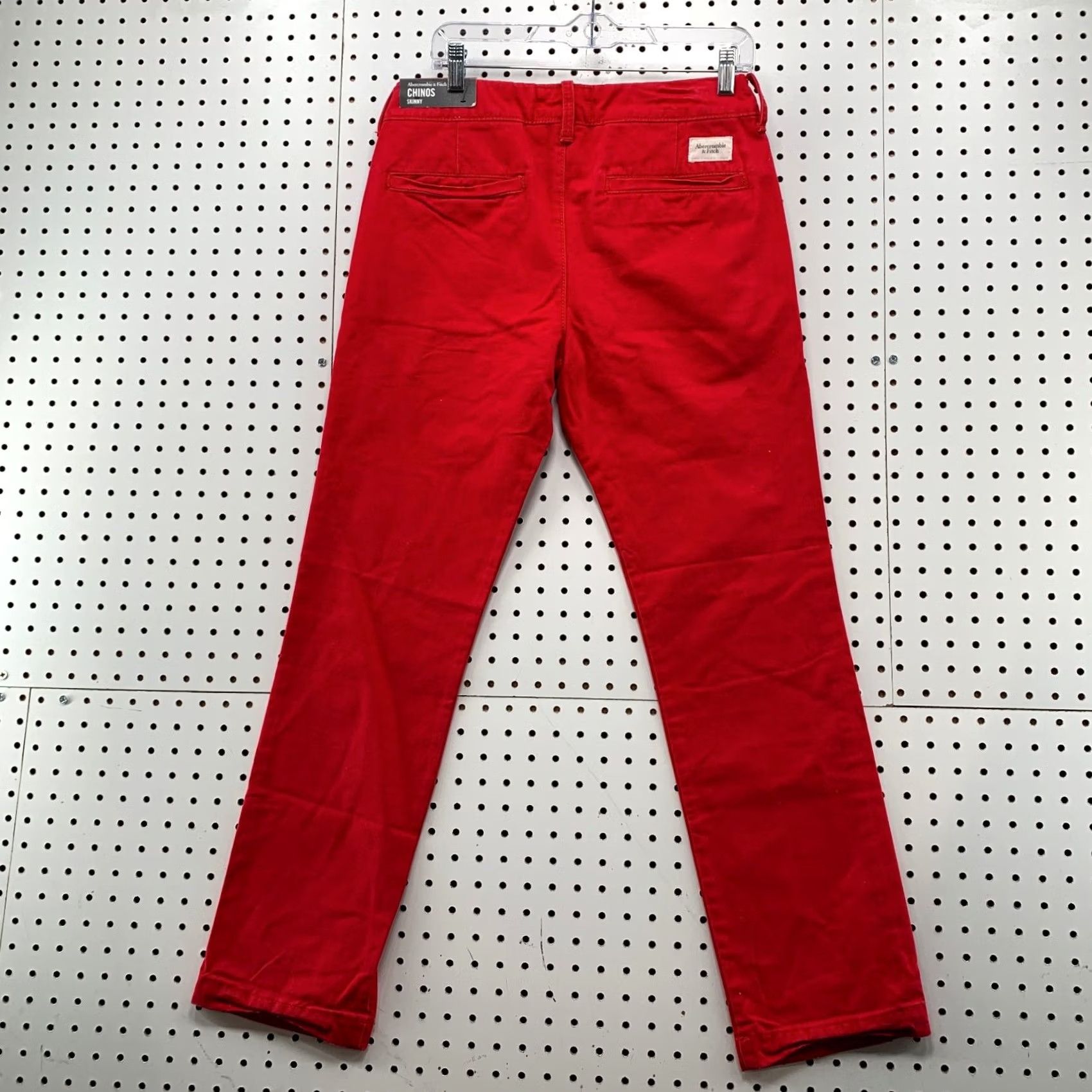 Abercrombie & Fitch Abercrombie Fitch Skinny Chino Pants Mens 30x30 Red NWT Size US 30 / EU 46 - 7 Thumbnail