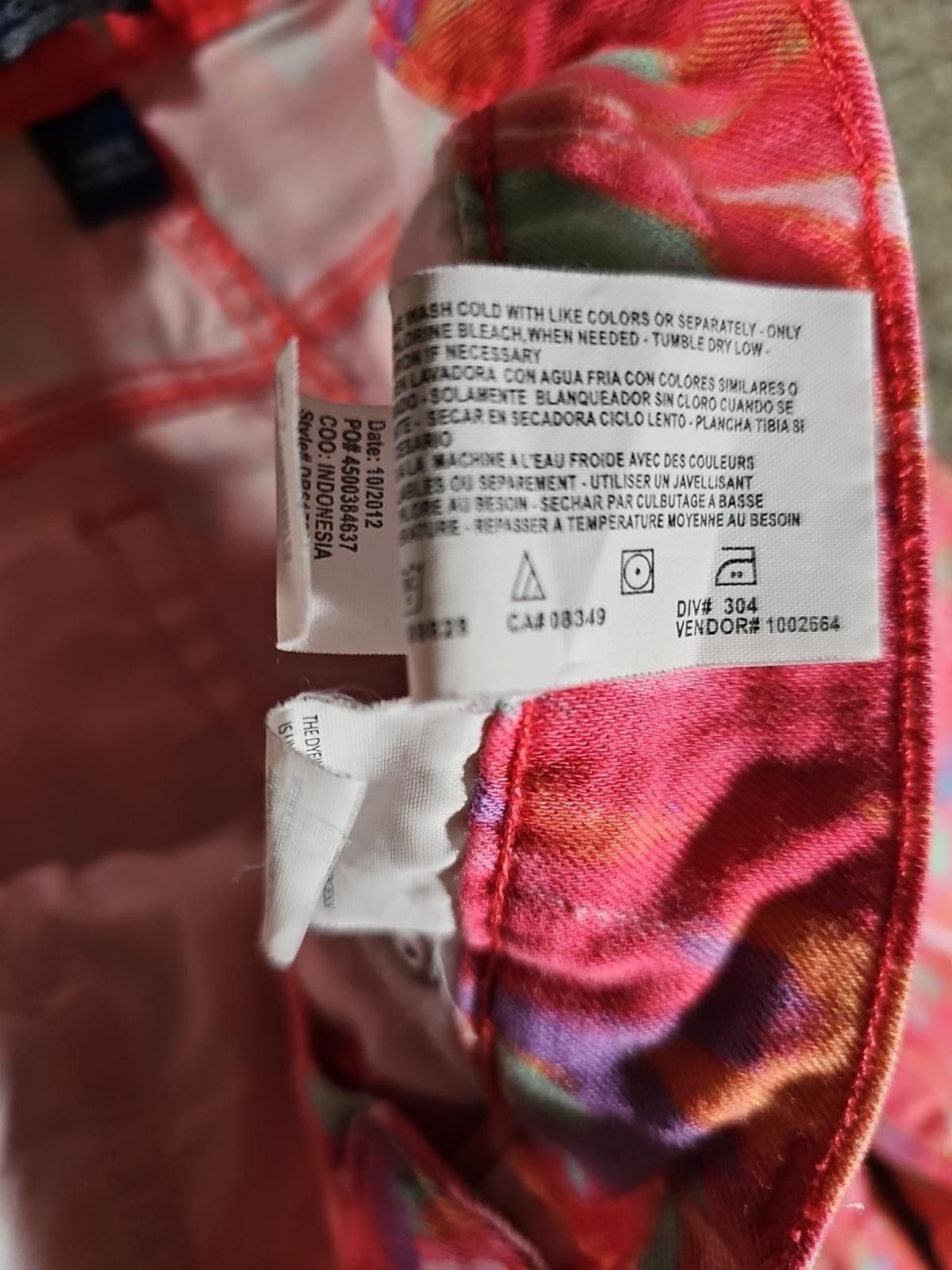 Other Bandolino Sz 8 Bright Tie Dye Pants Size 30" / US 8 / IT 44 - 4 Thumbnail