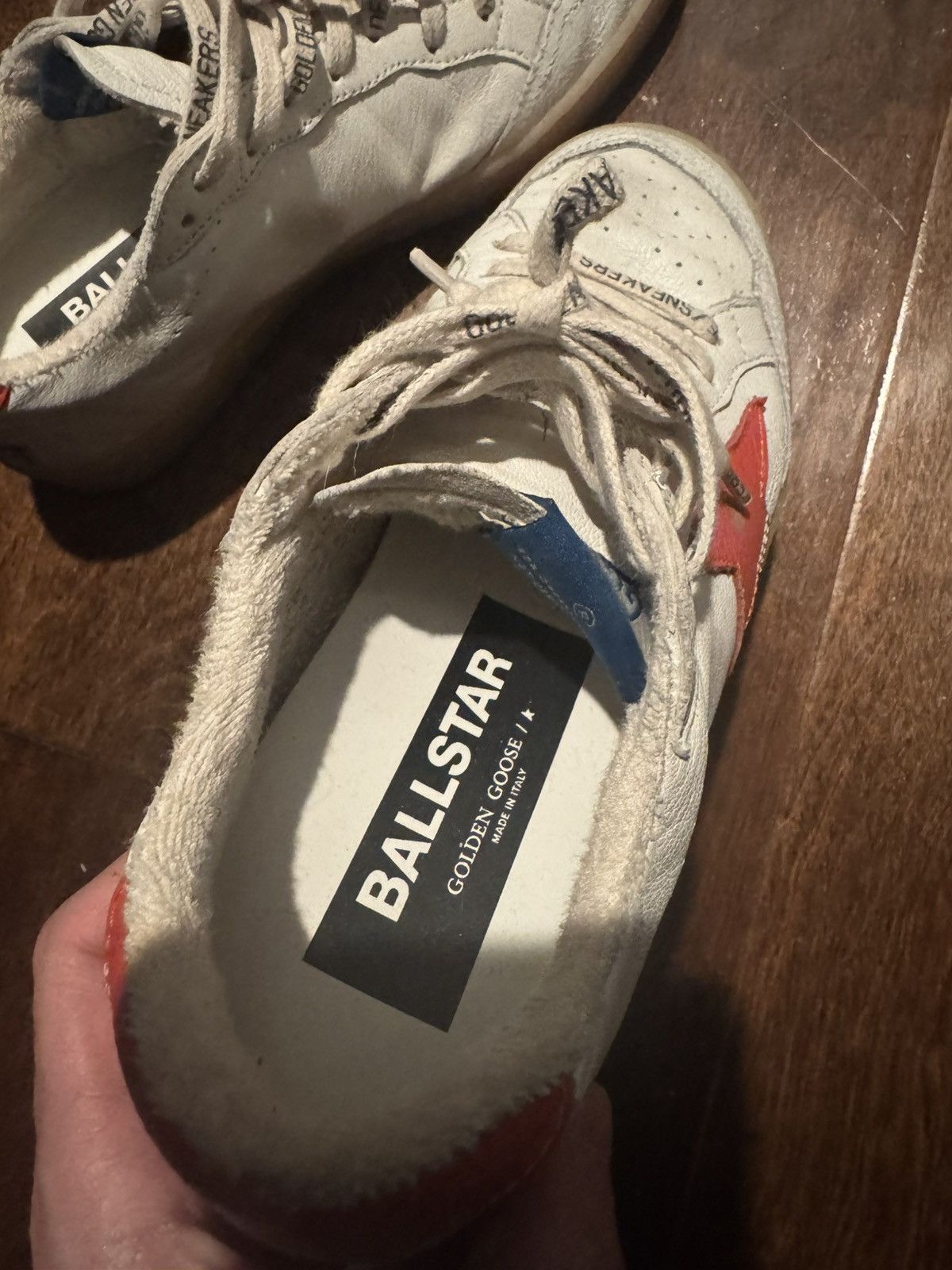 Golden Goose Golden Goose Ball Star “White Orange” Size US 6.5 / EU 39-40 - 8 Thumbnail