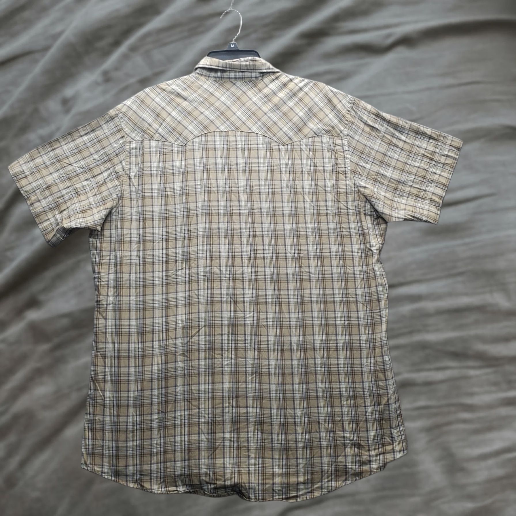 Wrangler Wrangler Wrancher Western Shirt Mens XLT Multi Plaid Collared Pearl Snap MTW1240 Size US XL / EU 56 / 4 - 1 Thumbnail