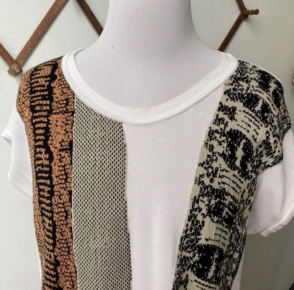 Roberto Cavalli Roberto Cavalli Avantgarde Knit T Shirt Medium Size US M / EU 48-50 / 2 - 2 Thumbnail
