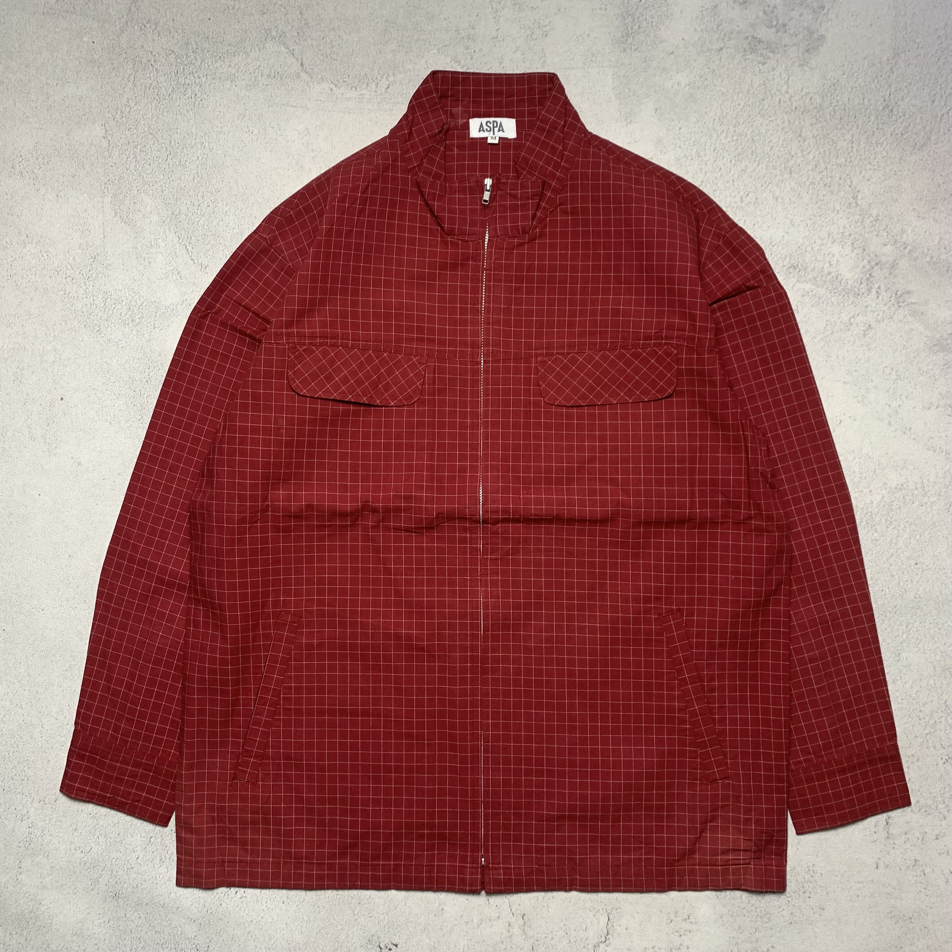 Japanese Brand ASPA Plaid Tartan Checkered Jacket Zip Up Size US M / EU 48-50 / 2 - 1 Thumbnail