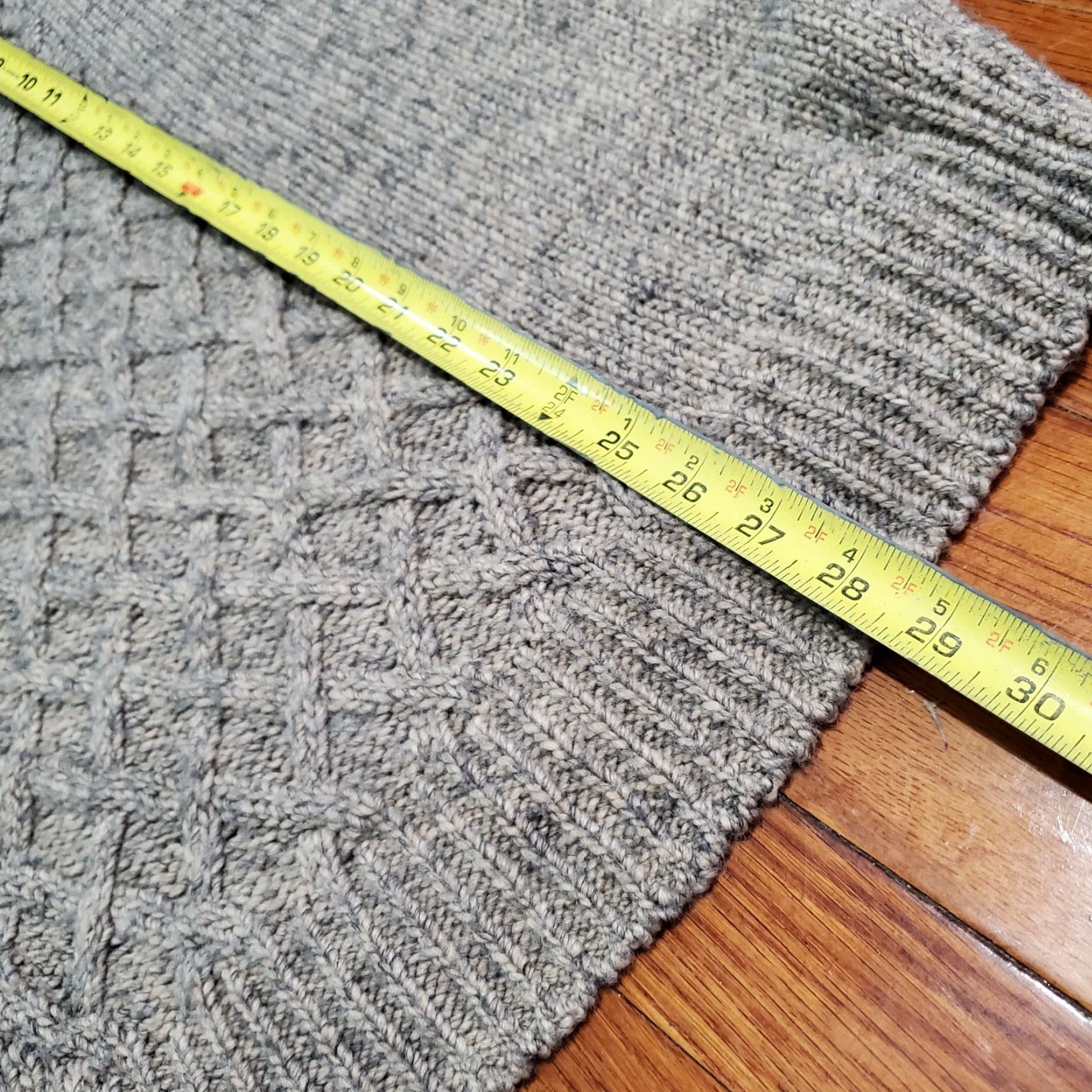 Joseph Abboud Joseph Abboud Sweater XL Wool Brown Fisherman V Neck Cable Knit Men's Pullover Size US XL / EU 56 / 4 - 7 Thumbnail