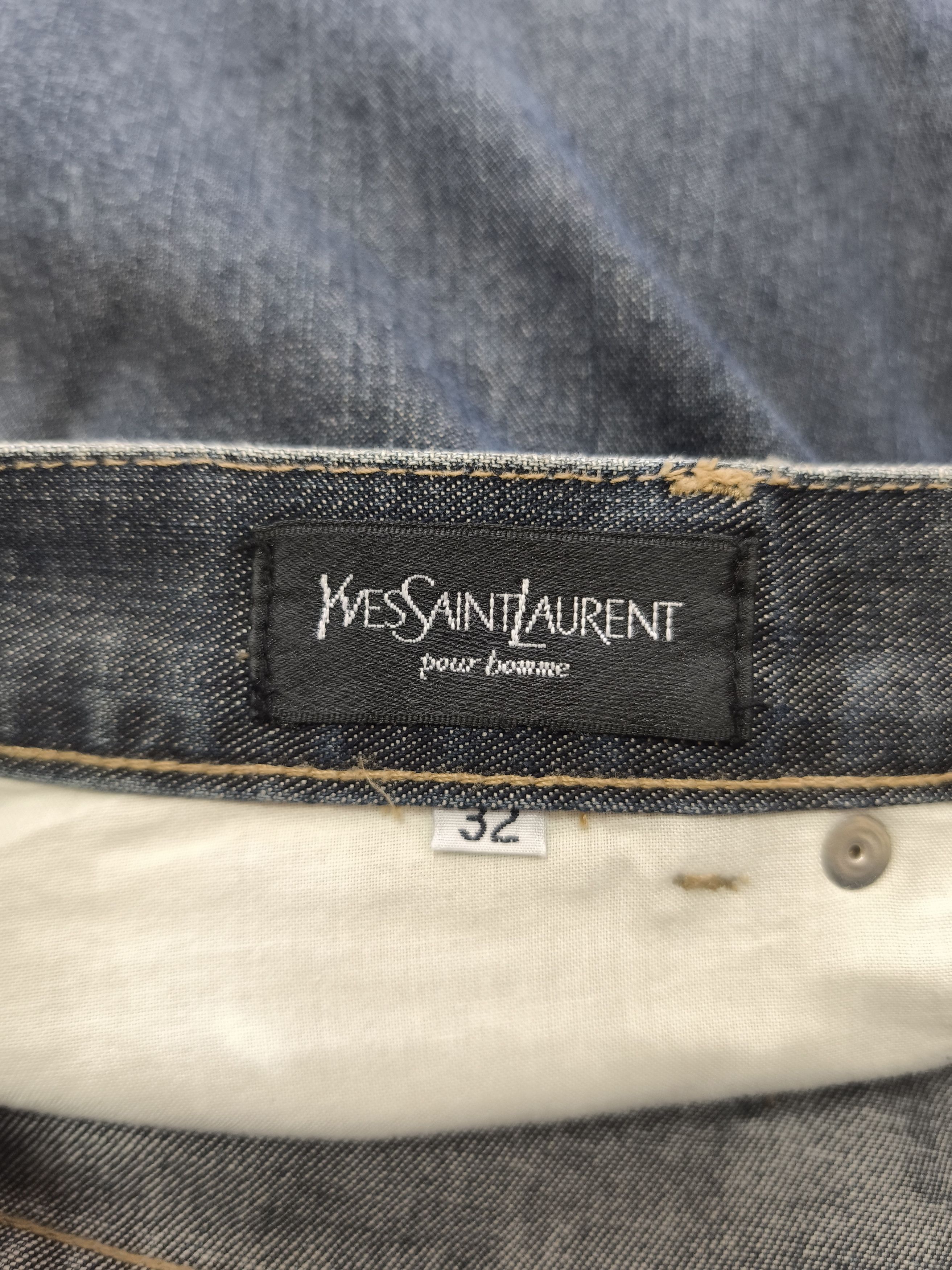 Yves Saint Laurent Vintage YSL Denim Jeans Size US 32 / EU 48 - 6 Thumbnail