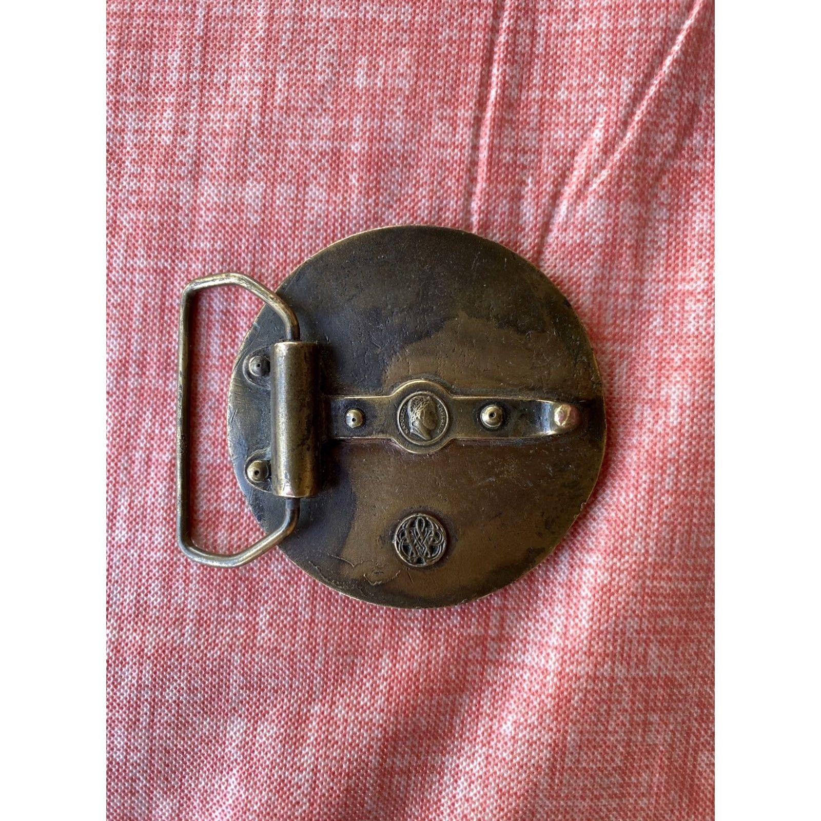 Vintage VINTAGE Napoleon Emperior Brass Belt Buckle Hustle Wisely 90s Belt Mens Womens Belt Buckle Brass VTG Size ONE SIZE - 2 Thumbnail