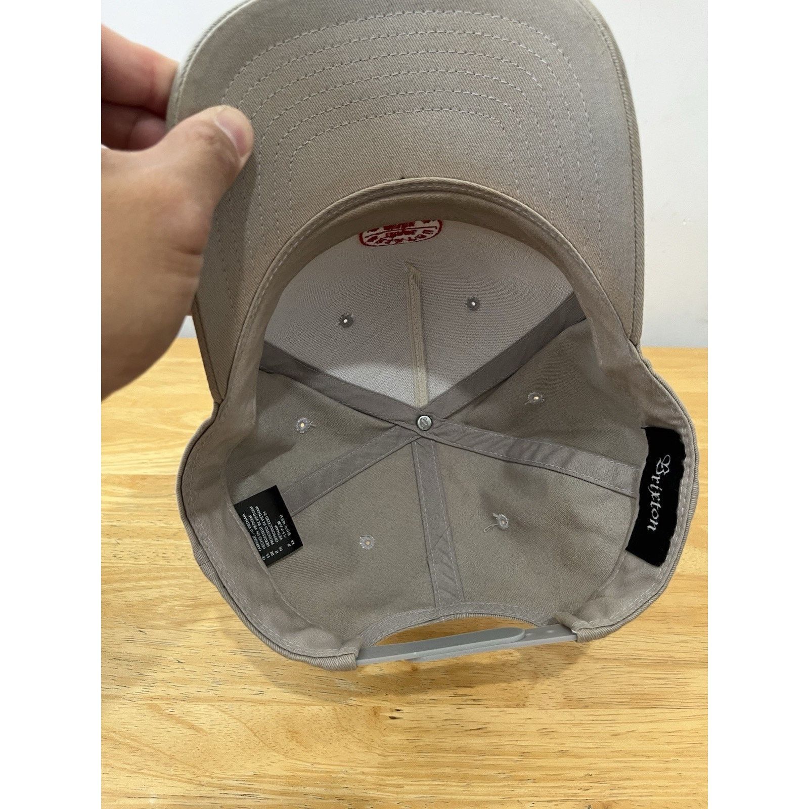Brixton Brixton Supply Co Trade Mark Grey Embroidered Snapback Hat Size ONE SIZE - 4 Thumbnail
