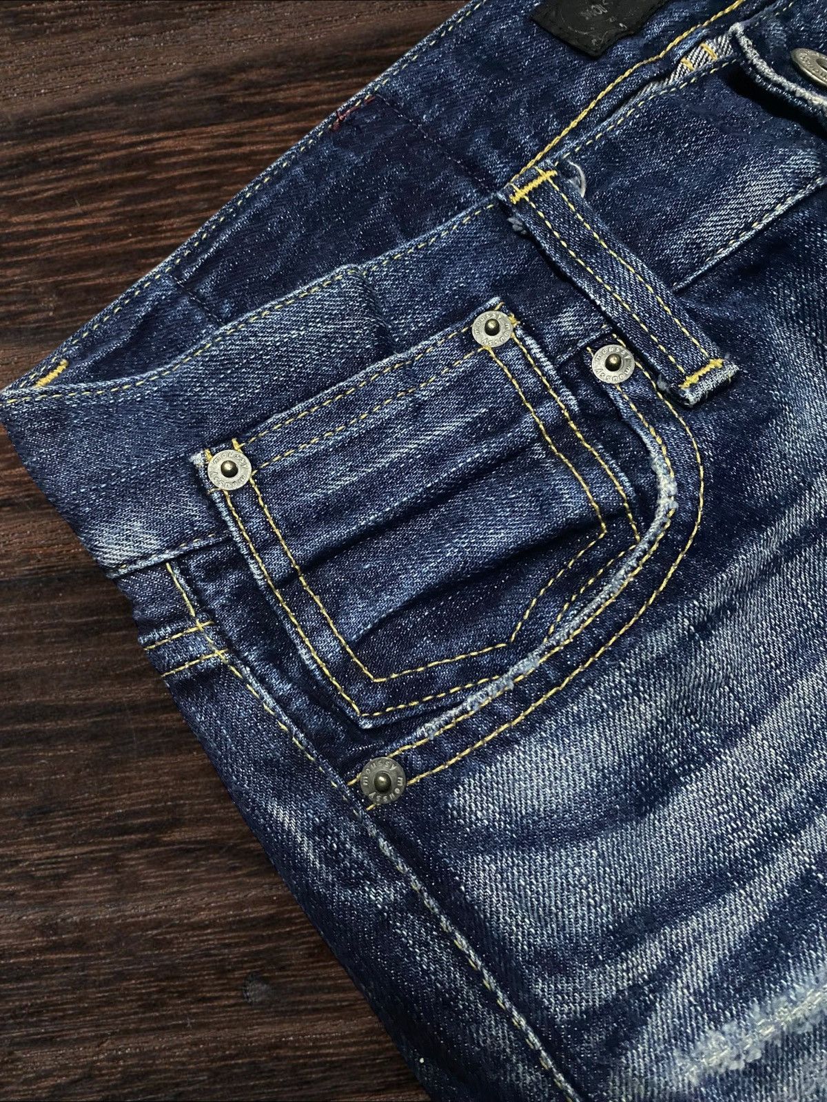 MOUSSY Moussy Vintage Distressed Faded Wash Flare Woman Jeans Size US 30 / EU 46 - 10 Thumbnail