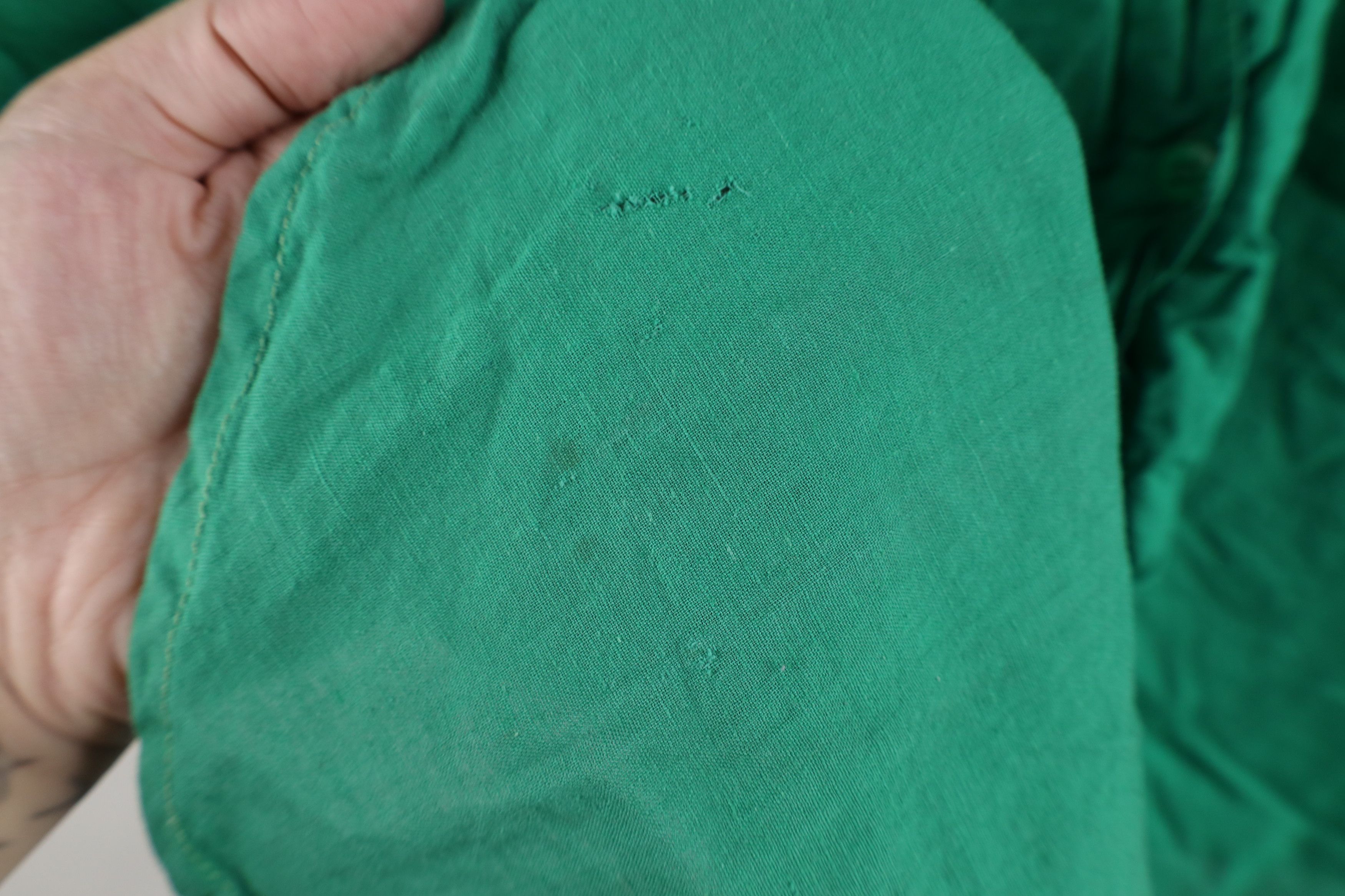 Vintage Vintage 90s Streetwear Baggy Front Back Button Shirt Green Size L / US 10 / IT 46 - 8 Thumbnail