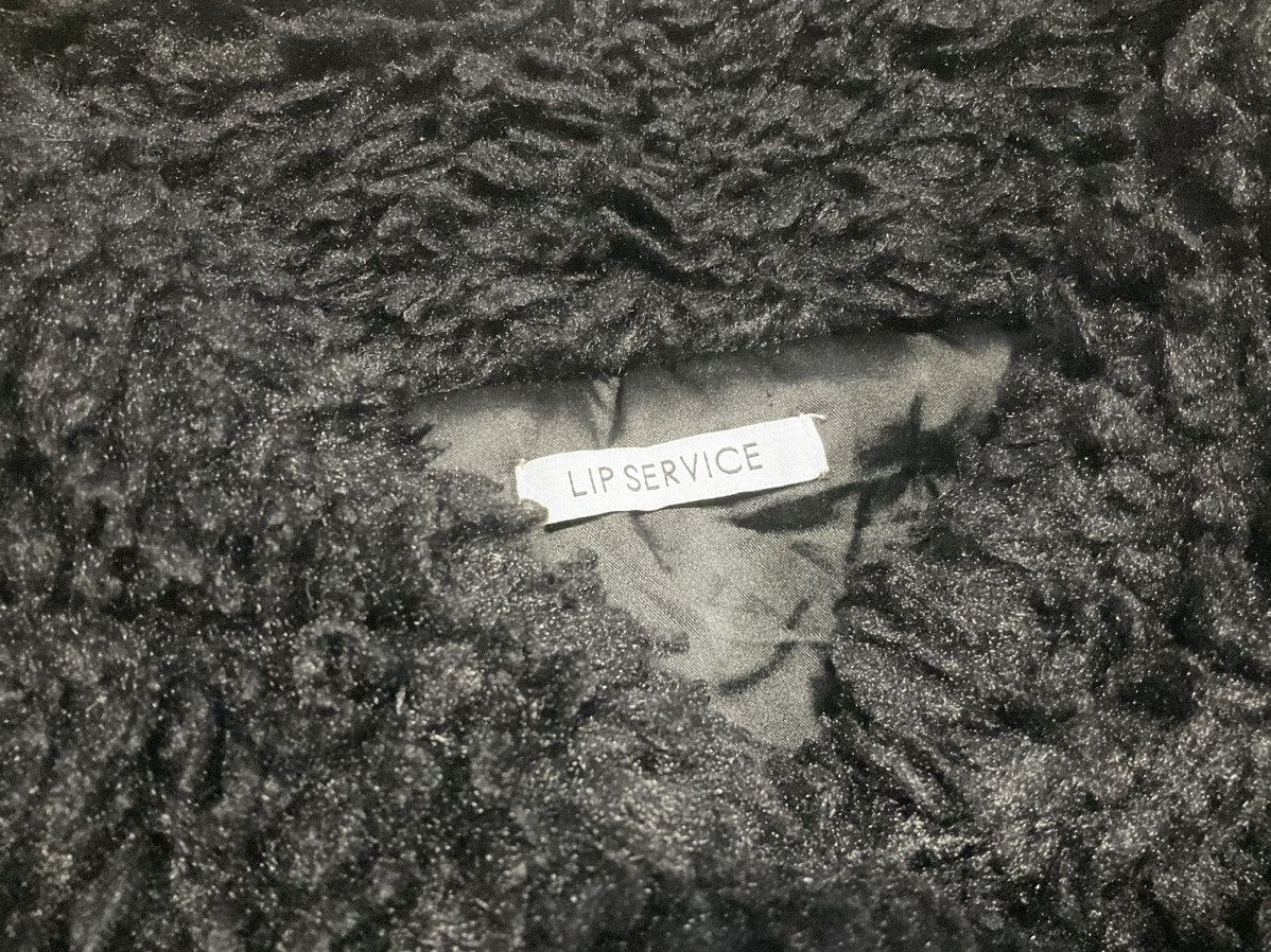 Hysteric Glamour 🔥Sick Y2K Lip Service Faux Fur Jacket Mohair LGB Size US L / EU 52-54 / 3 - 6 Thumbnail