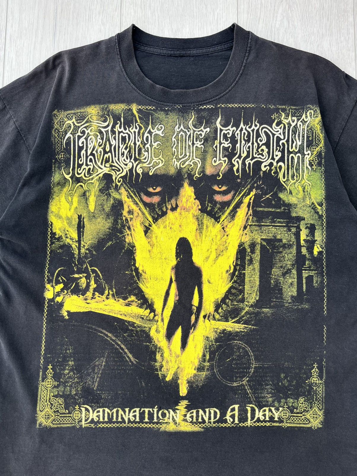 Band Tees × Vintage Vintage Cradle of Filth T-Shirt 90s Rare Big Logo Death Y2K Size US L / EU 52-54 / 3 - 5 Thumbnail