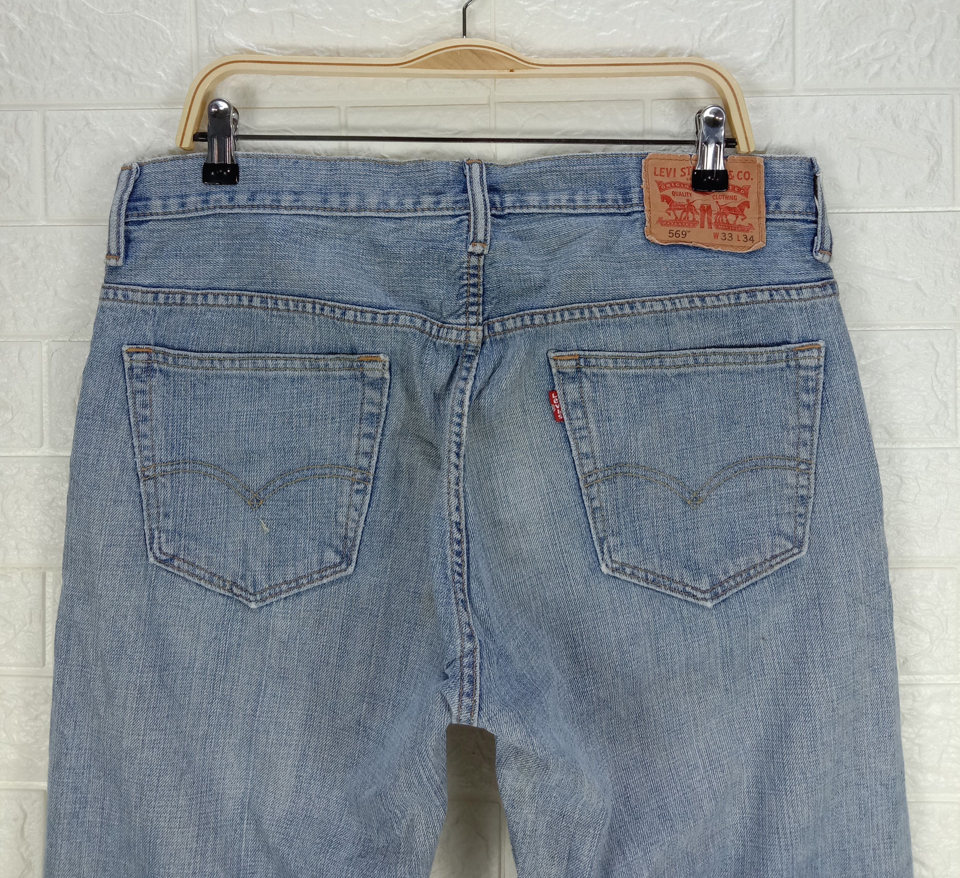 Levi's Vintage Levi's 569 Jeans Light Wash Loose Straight Denim Size US 33 - 6 Thumbnail