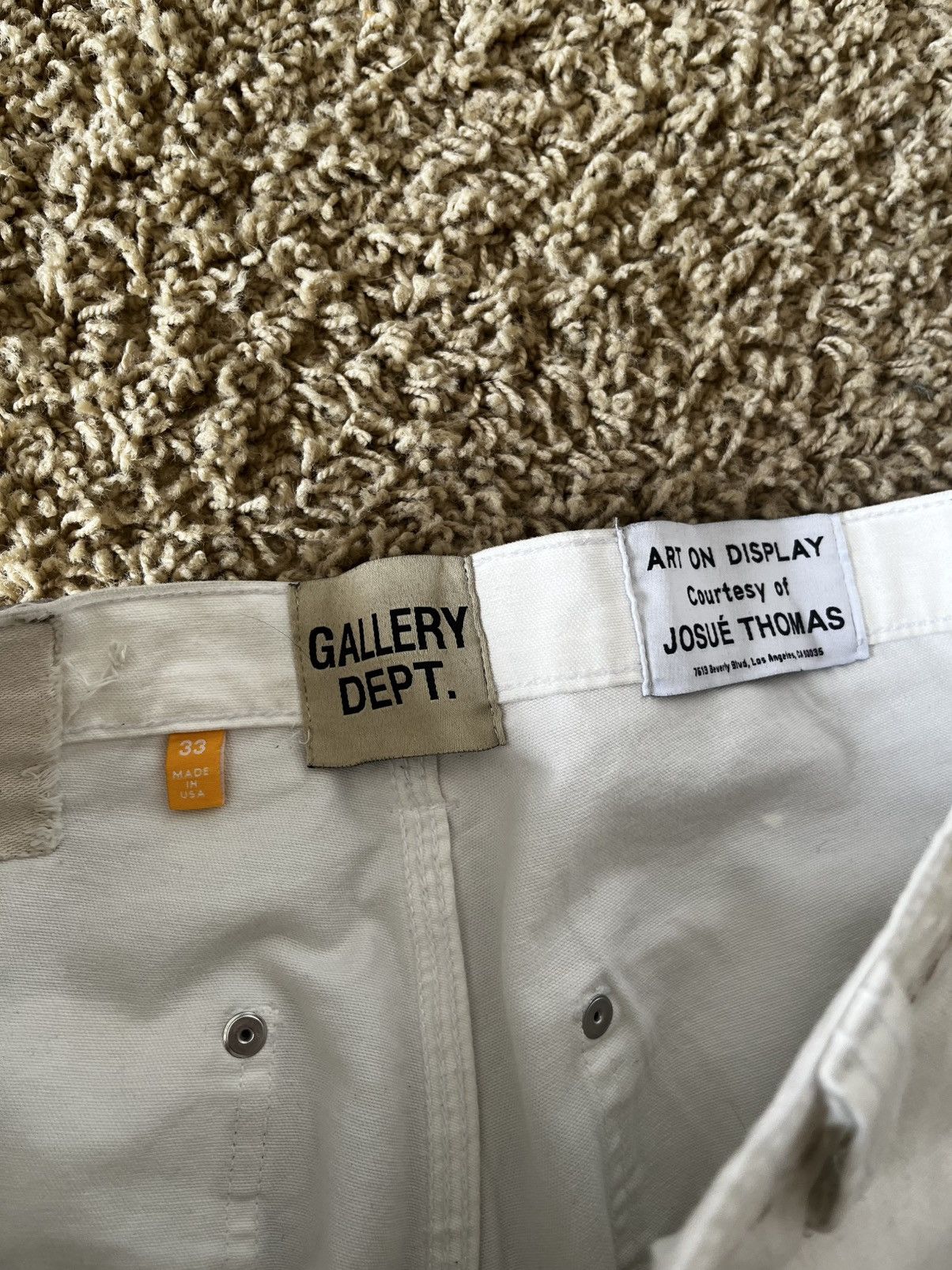 Gallery Dept. White carpenter gallery dept jeans Size US 32 / EU 48 - 2 Thumbnail