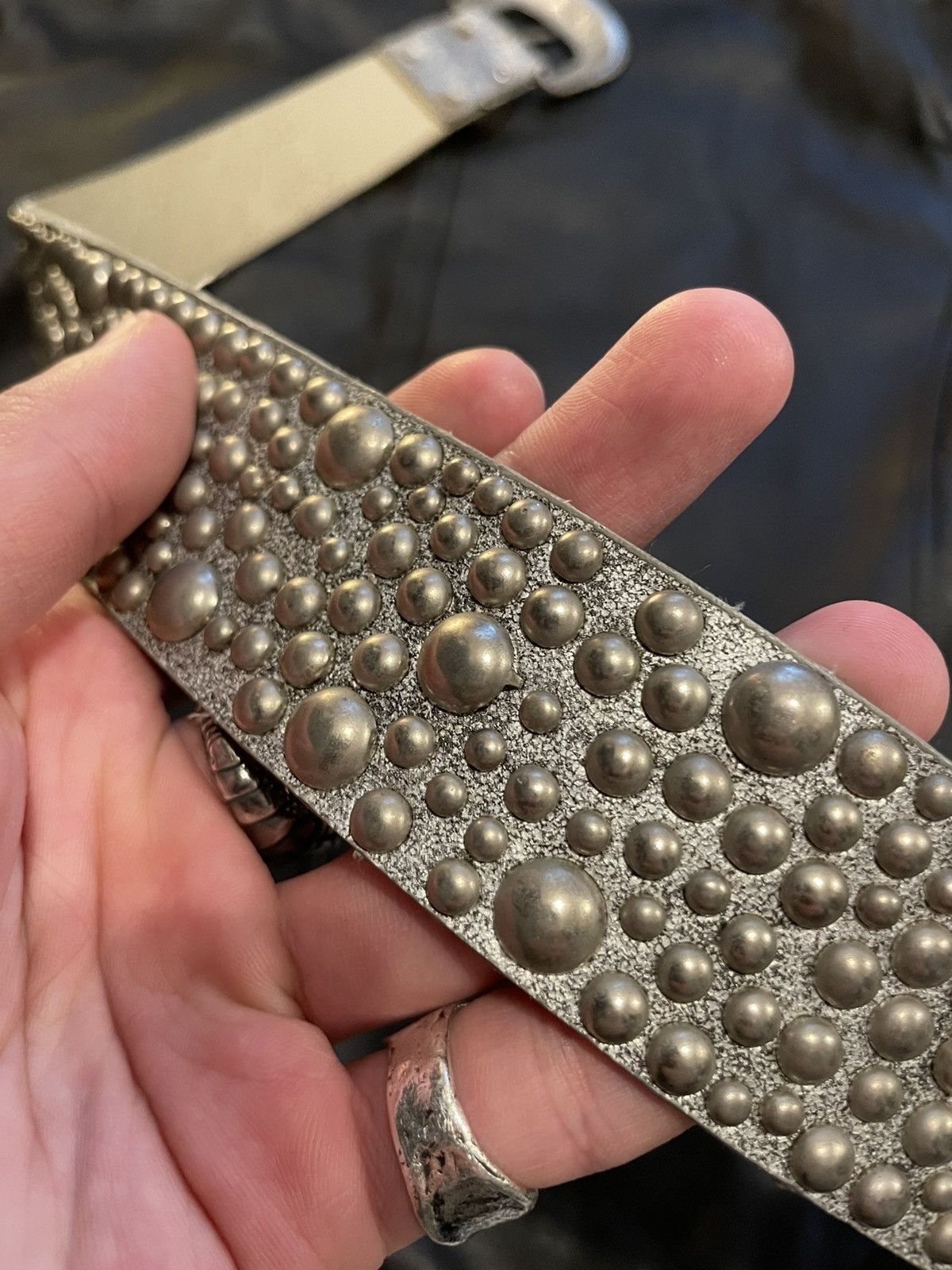 Japanese Brand × Vintage VINTAGE JAPANESE BRAND NO LABEL RIVET METAL BELT Size ONE SIZE - 4 Thumbnail