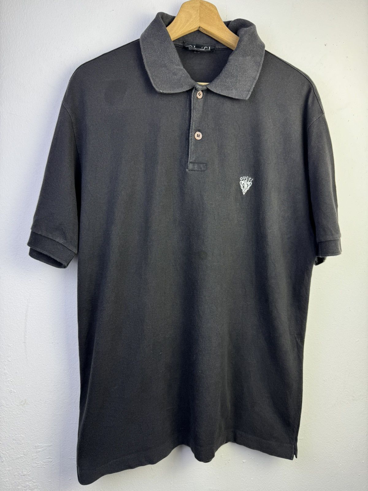 Gucci vintage Gucci 1990s black cotton polo shirt. Size US L / EU 52-54 / 3 - 2 Thumbnail