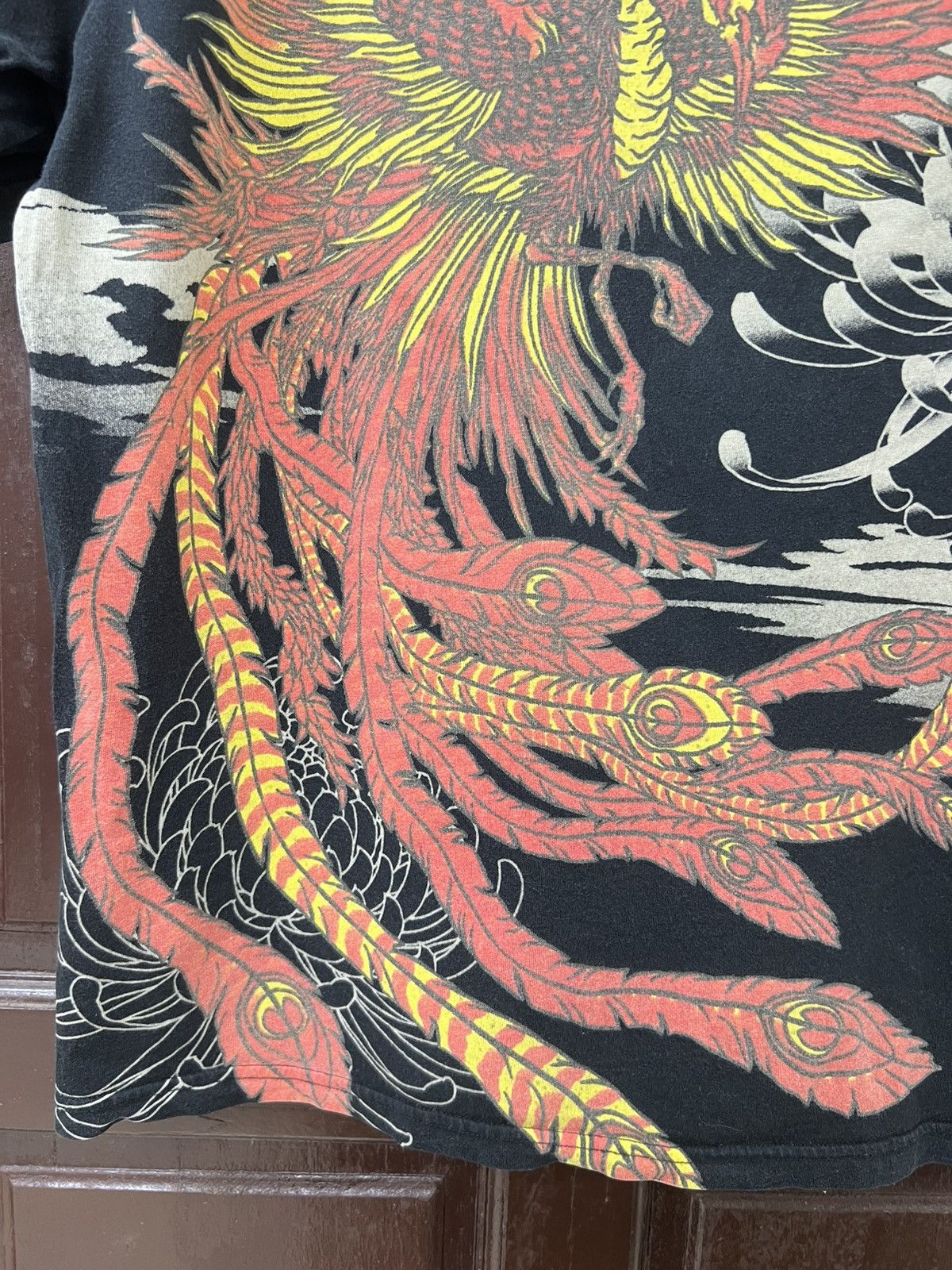 Japanese Brand Vintage Sukajan Oboro Pheonix Motion Goros Style Tee Size US L / EU 52-54 / 3 - 4 Thumbnail