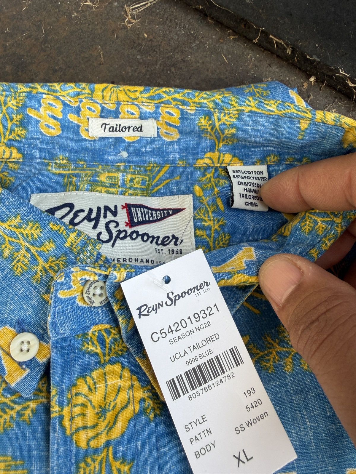 Reyn Spooner New Reyn Spooner Tailored UCLA Bruins Hawaiian Men's XL Size US XL / EU 56 / 4 - 4 Thumbnail