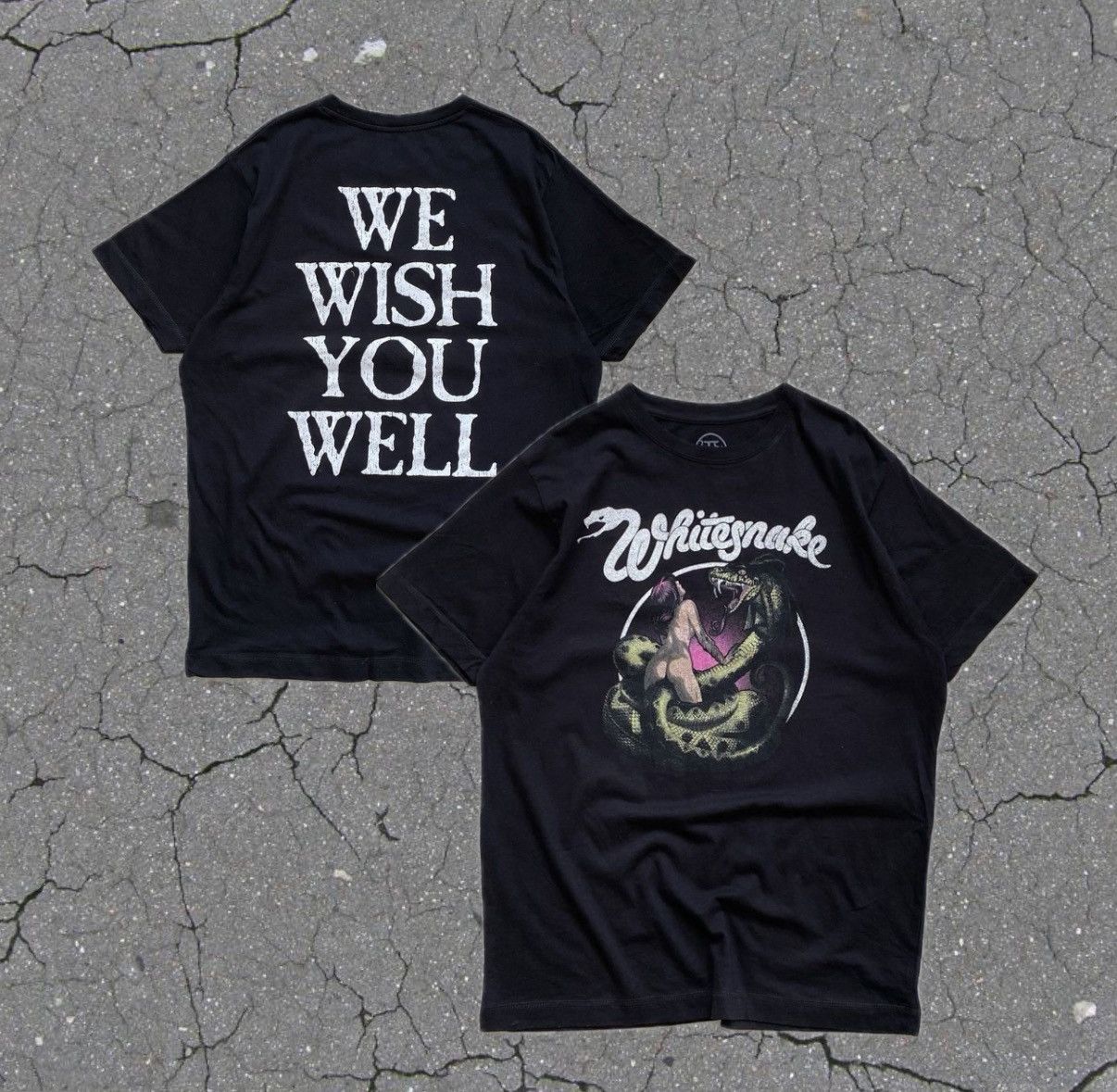 Band Tees 🐍 Rock band WITHESNAKE Lovehunte logo tee 00s vintage Size US L / EU 52-54 / 3 - 1 Thumbnail