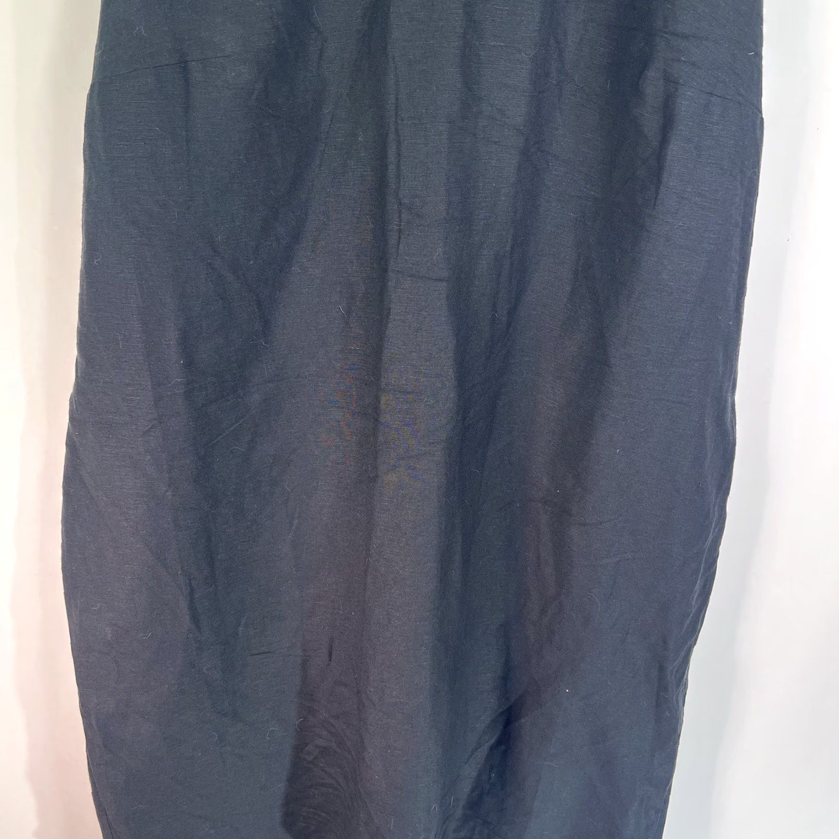 Vintage VINTAGE No — Jessica London Shift Dress Women 24W Black Linen Lined Knee Length Sleeveless Pullover 100% Linen Womens Size 24 Size 4XL / US 24-26 - 3 Thumbnail