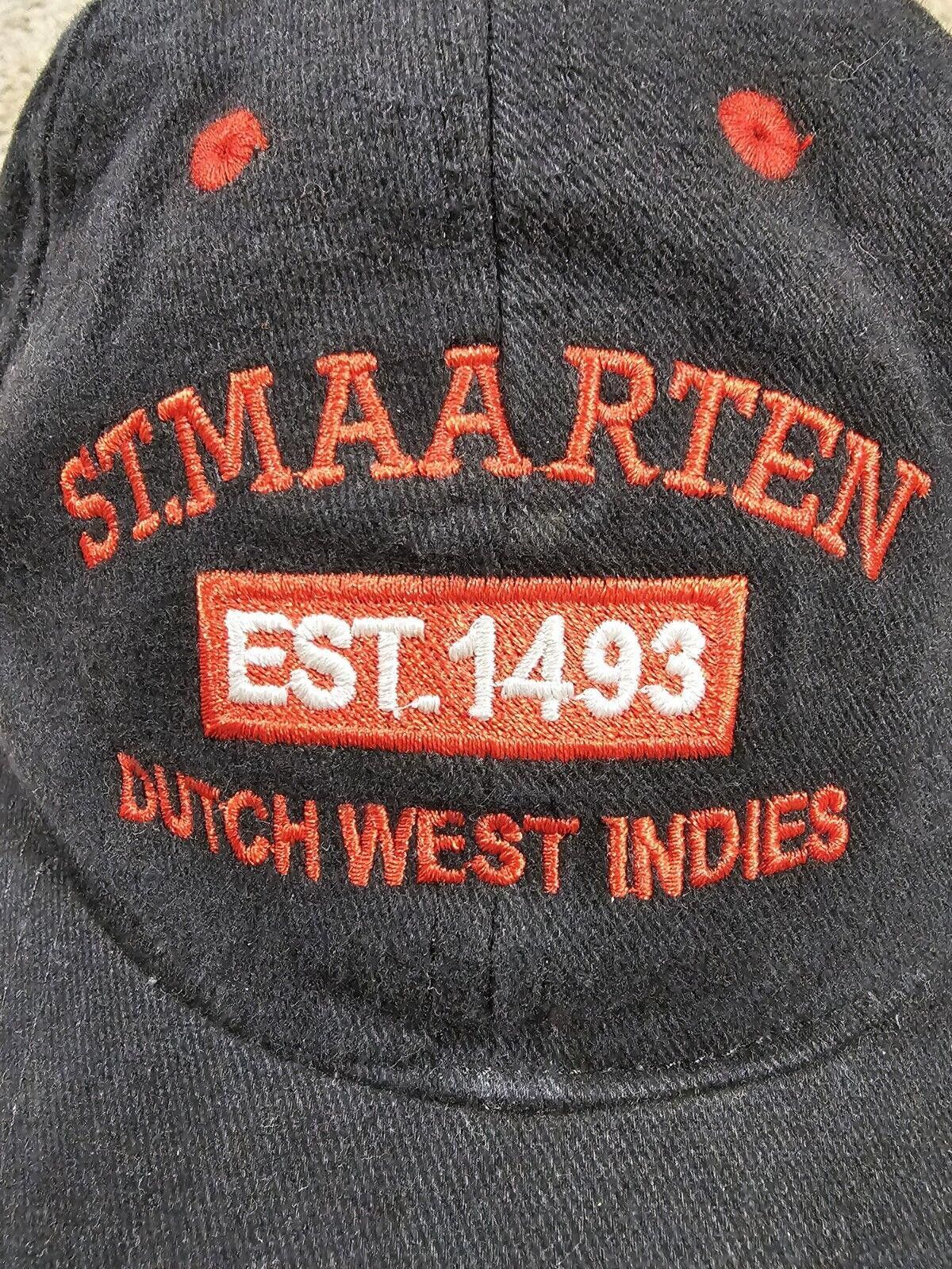 Designer St. Maarten Hat Dutch West Indies EST. 1493 Black RIMA SXM Size ONE SIZE - 3 Thumbnail