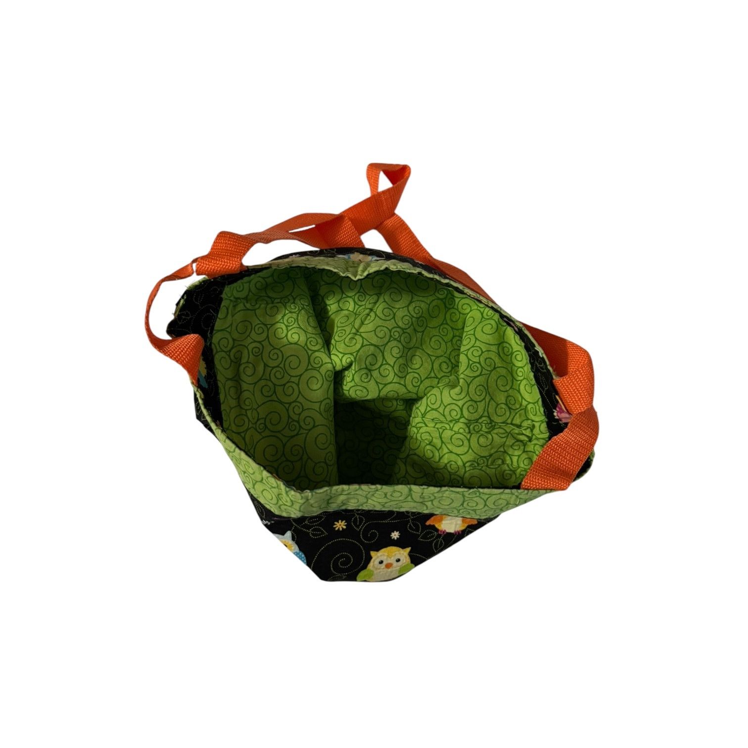 Other Retro Owl Tote Bag Owls in Many Colors on a Black Background Size ONE SIZE - 3 Thumbnail