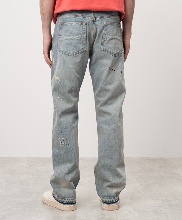 Amiri oc11z1125 Painter Jeans With Logo in Blue Size US 36 / EU 52 - 4 Thumbnail