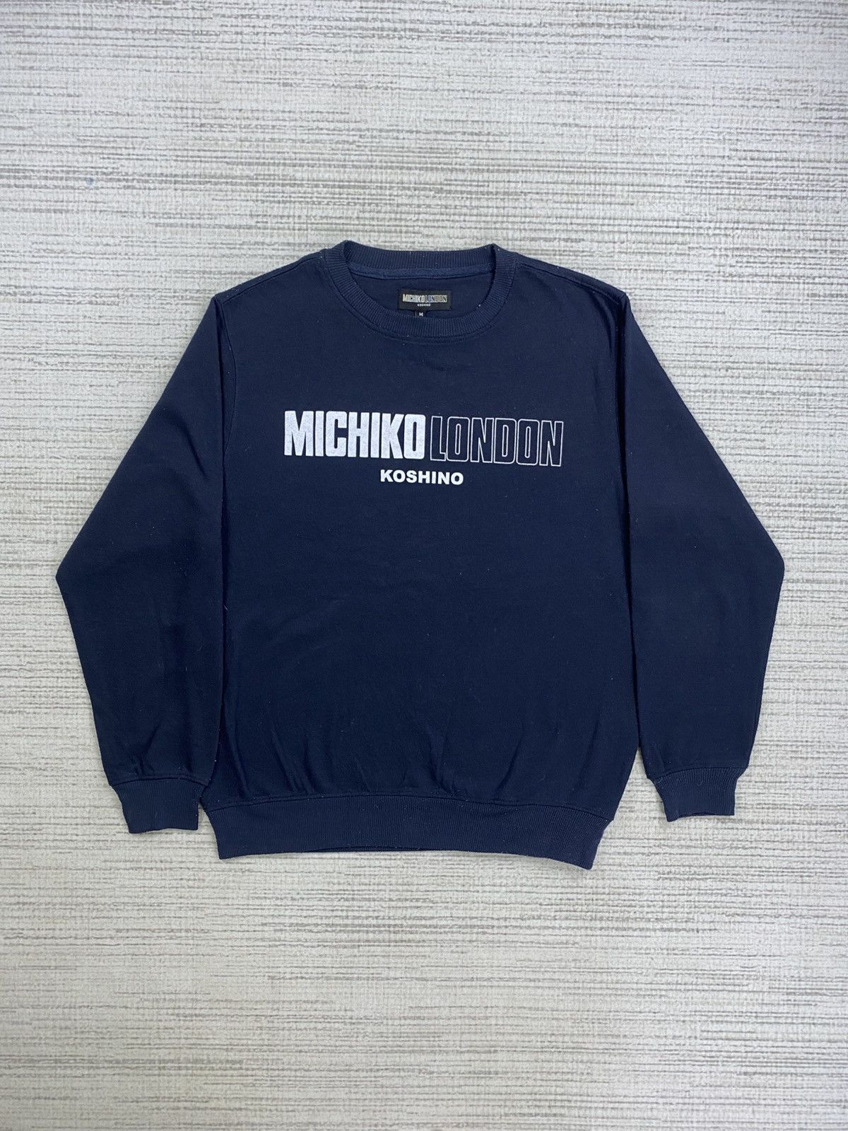 Michiko Koshino London × Vintage Vintage Michiko London Big Spellout Sweatshirt Size US M / EU 48-50 / 2 - 1 Thumbnail