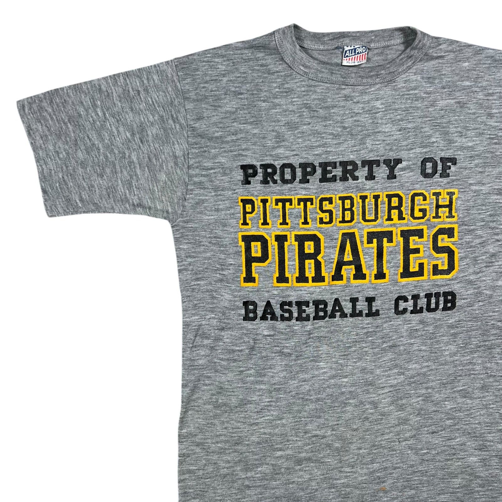 MLB × Vintage Vintage Property Pittsburgh Pirates Baseball Club YOUTH tee Size S / US 4 / IT 40 - 4 Thumbnail
