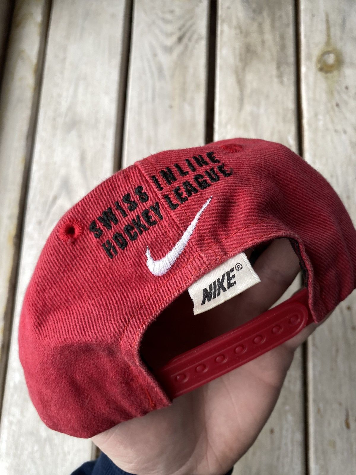 NHL × Nike × Vintage NHL SIHL Nike Swiss hockey league cap hat Size ONE SIZE - 6 Thumbnail