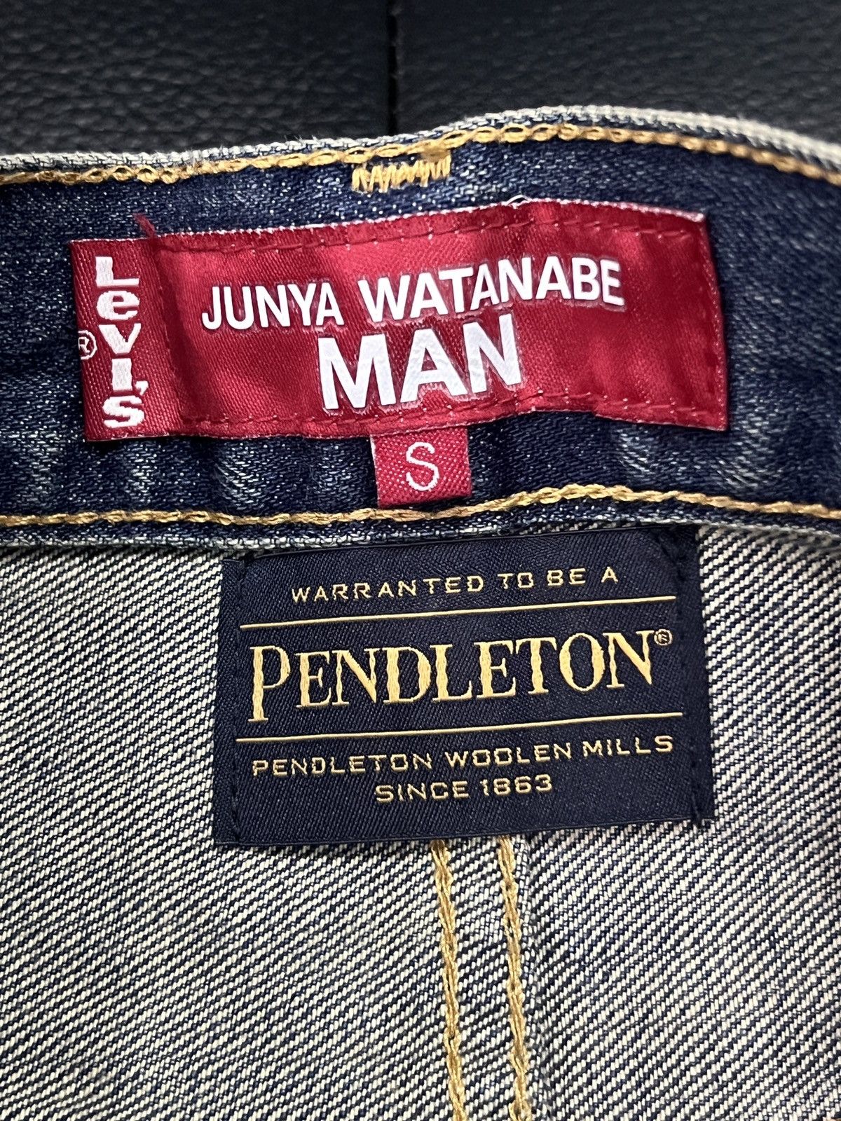 Junya Watanabe × Levi's × Pendleton Junya Watanabe MAN by Levi’s by Pendleton 2022 Patchwork Pan Size US 28 / EU 44 - 9 Thumbnail
