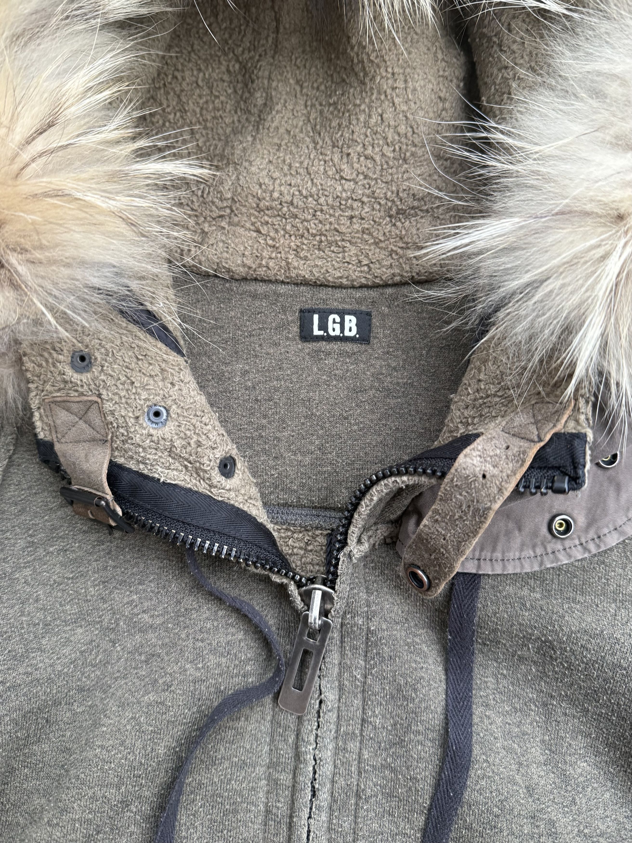 Le Grande Bleu (L.G.B.) LGB Fur Trim Parka Hoodie Size US M / EU 48-50 / 2 - 7 Thumbnail