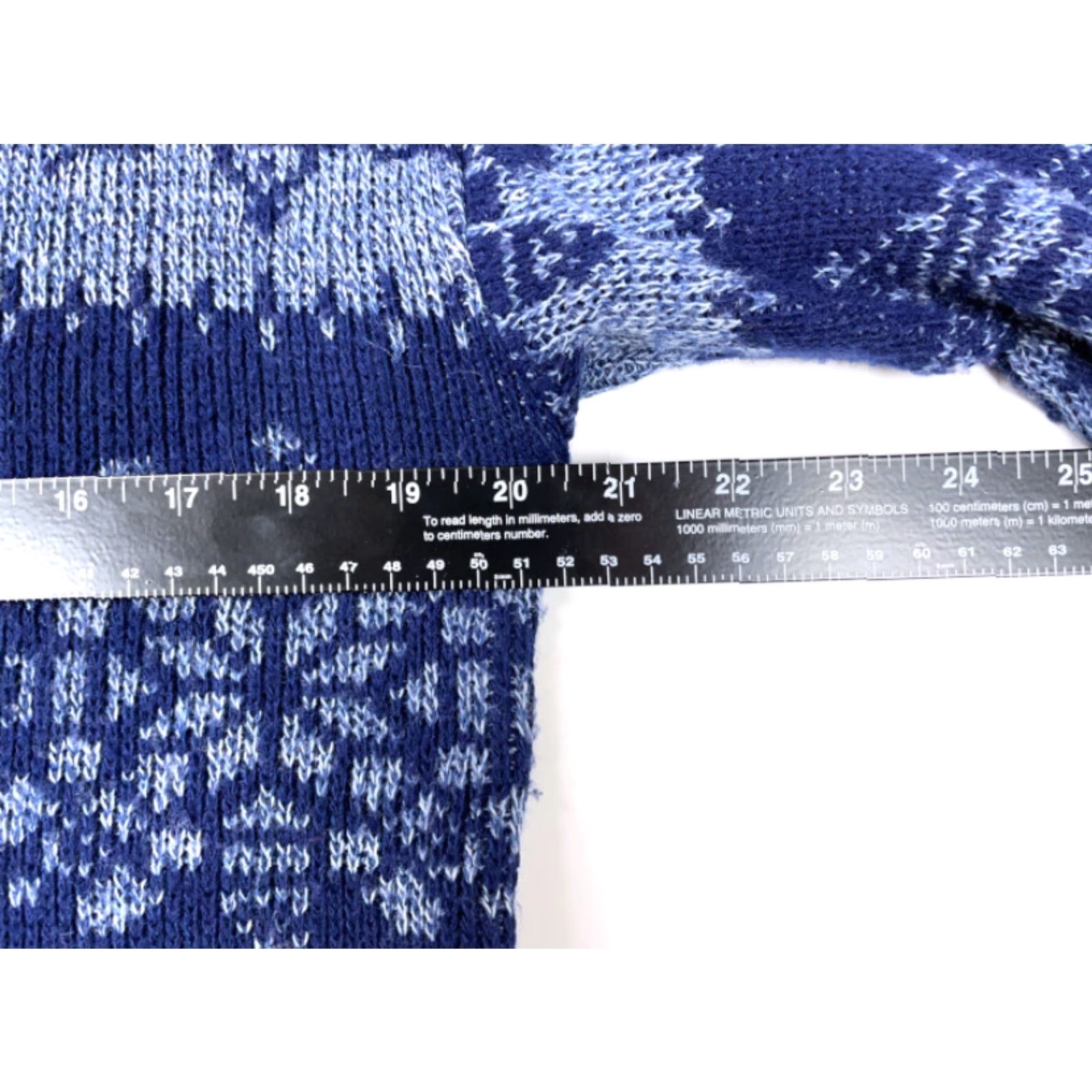 Vintage VINTAGE Rose Sweater Women M Blue Geometric Snowflake All-Over Pullover 90s USA Made Womens Size M / US 6-8 / IT 42-44 - 7 Thumbnail