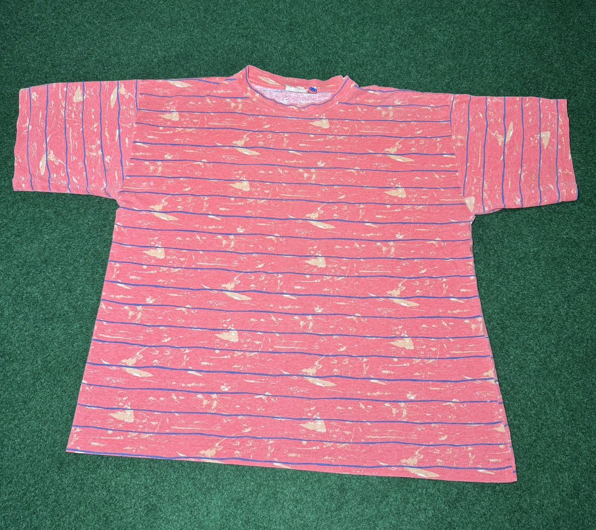 Vintage Vintage 90s Sandwear Beach Surfer Hip Hop Boxy XL T Shirt Size US XL / EU 56 / 4 - 1 Thumbnail