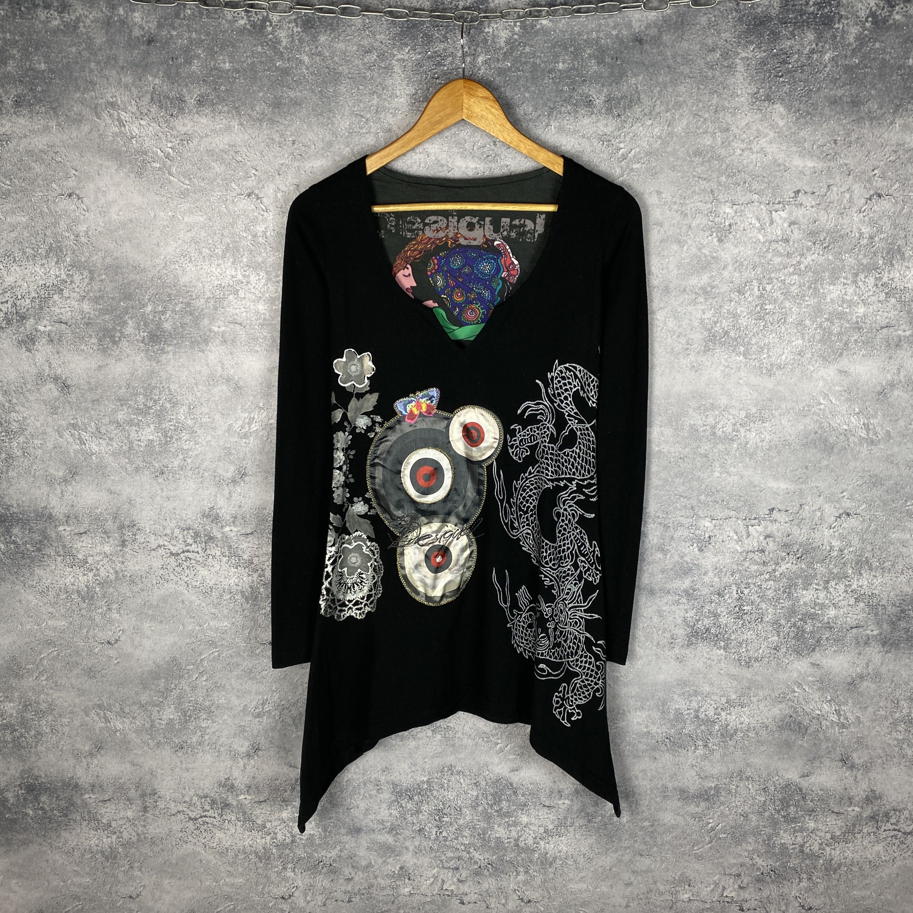 Desigual Desigual Dress Women's Size S Black Long Sleeve Size S / US 4 / IT 40 - 1 Thumbnail