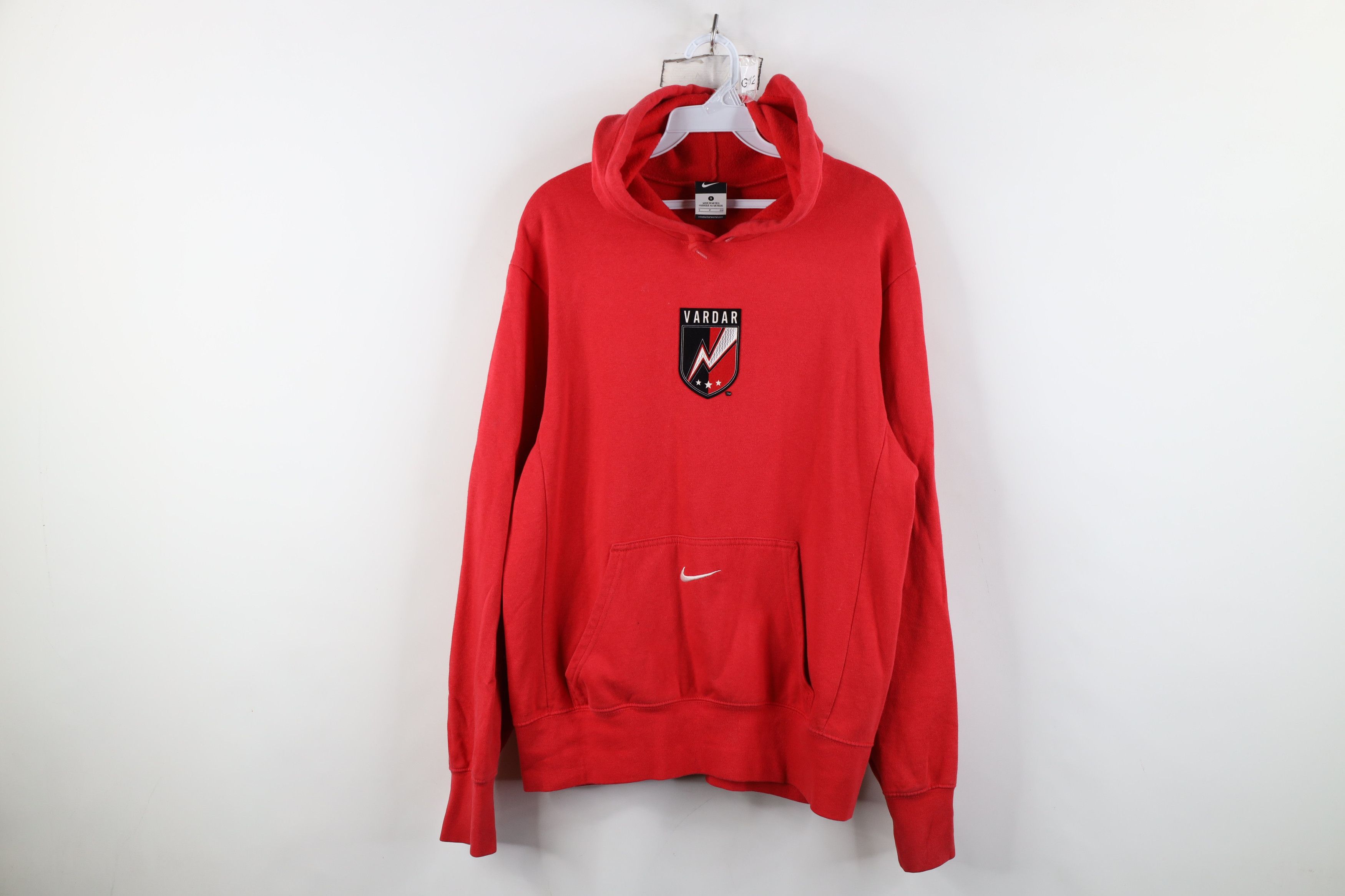 Nike Vintage Nike Center Swoosh Vardar Soccer Michigan Hoodie Size US S / EU 44-46 / 1 - 1 Thumbnail